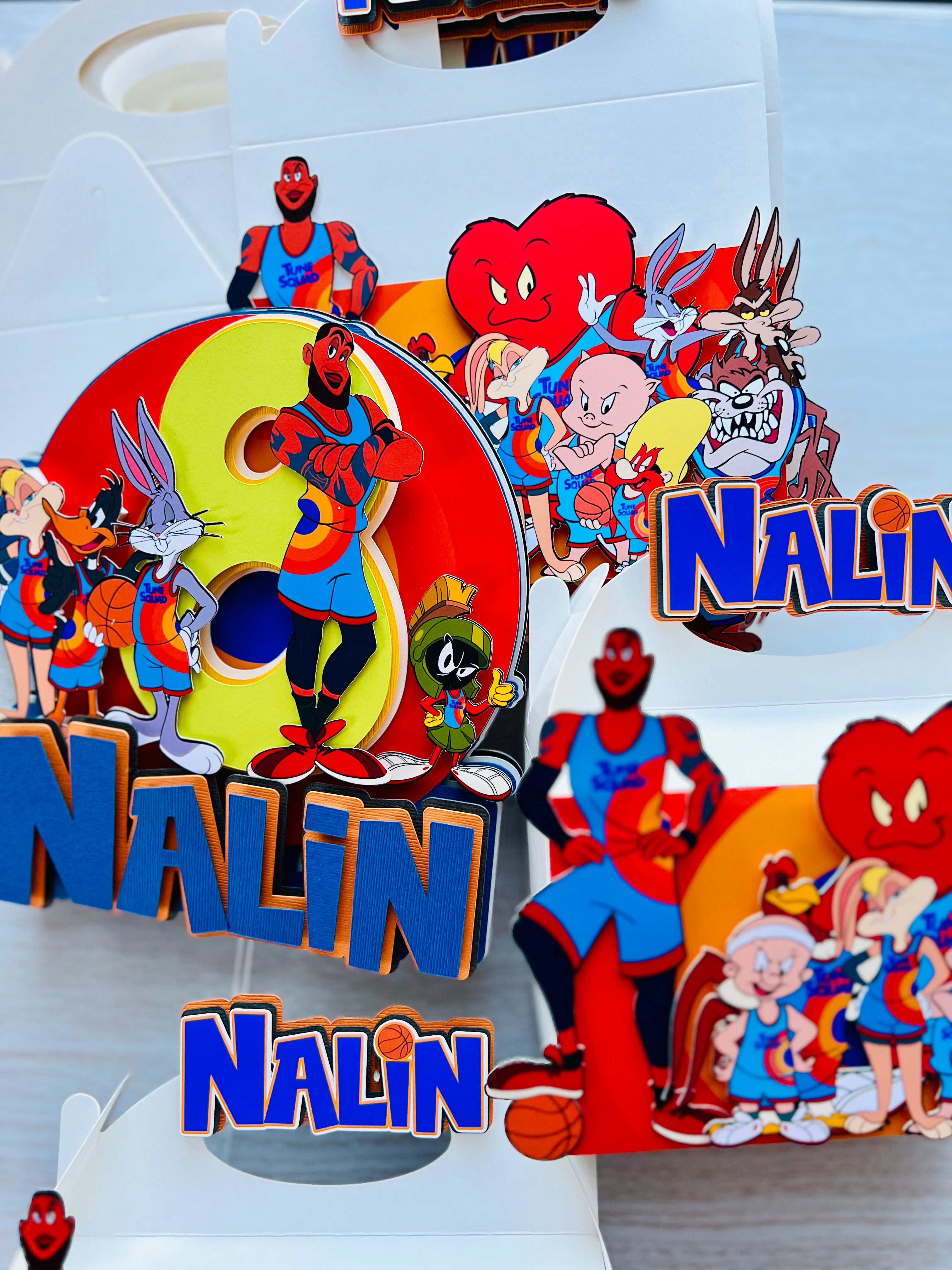 Space jam looney tunes favor boxes