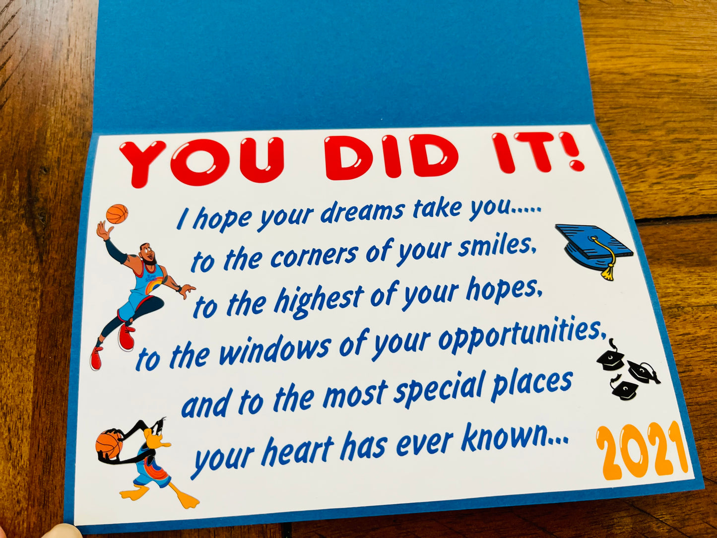 looney tunes graduation card