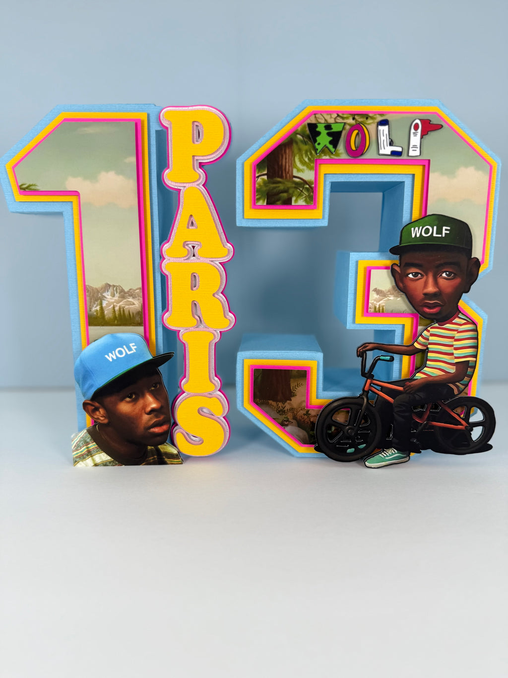 Tyler the creator 3D numbers each number