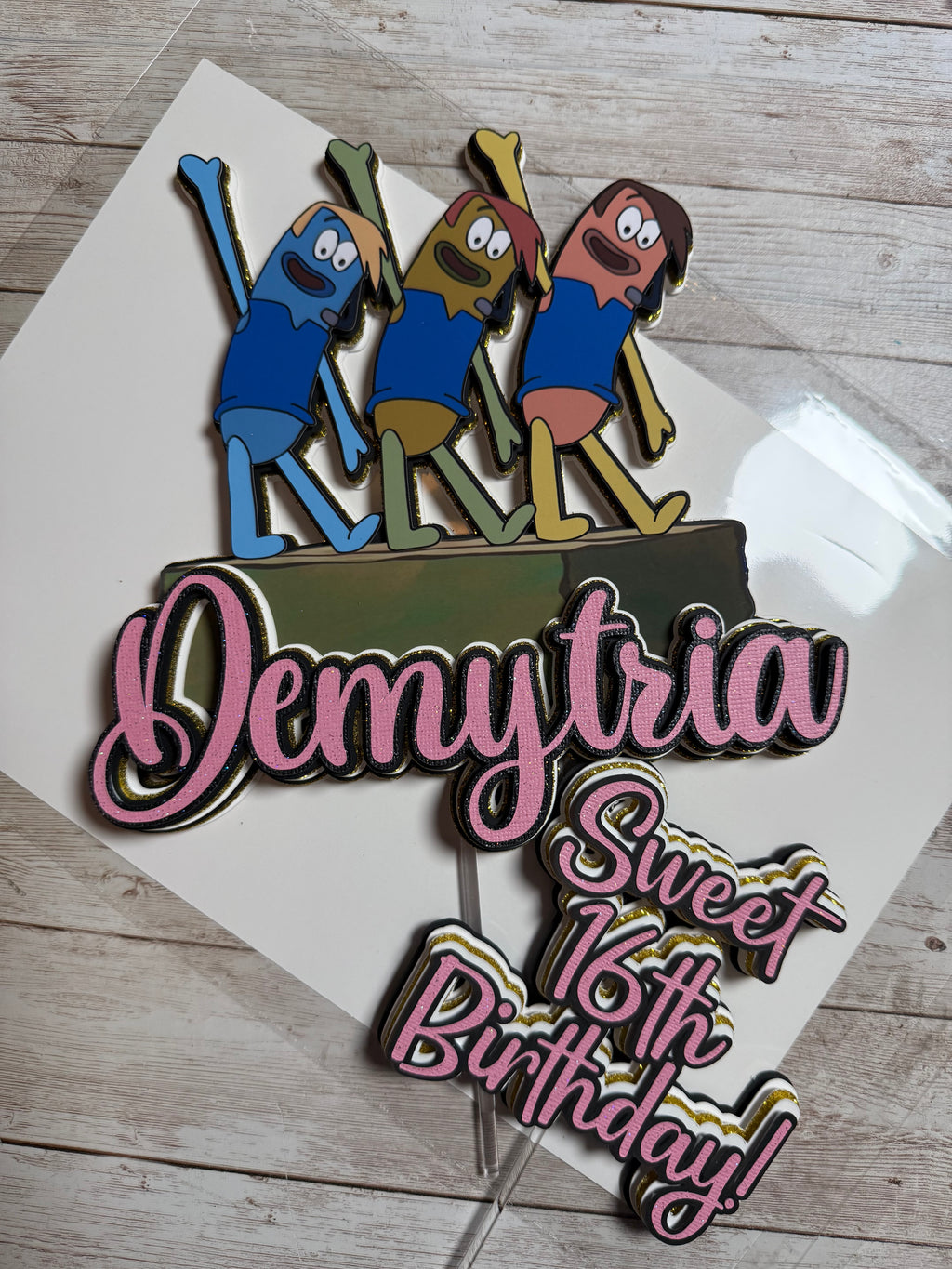 BOYS WHO CRY CAKE TOPPER