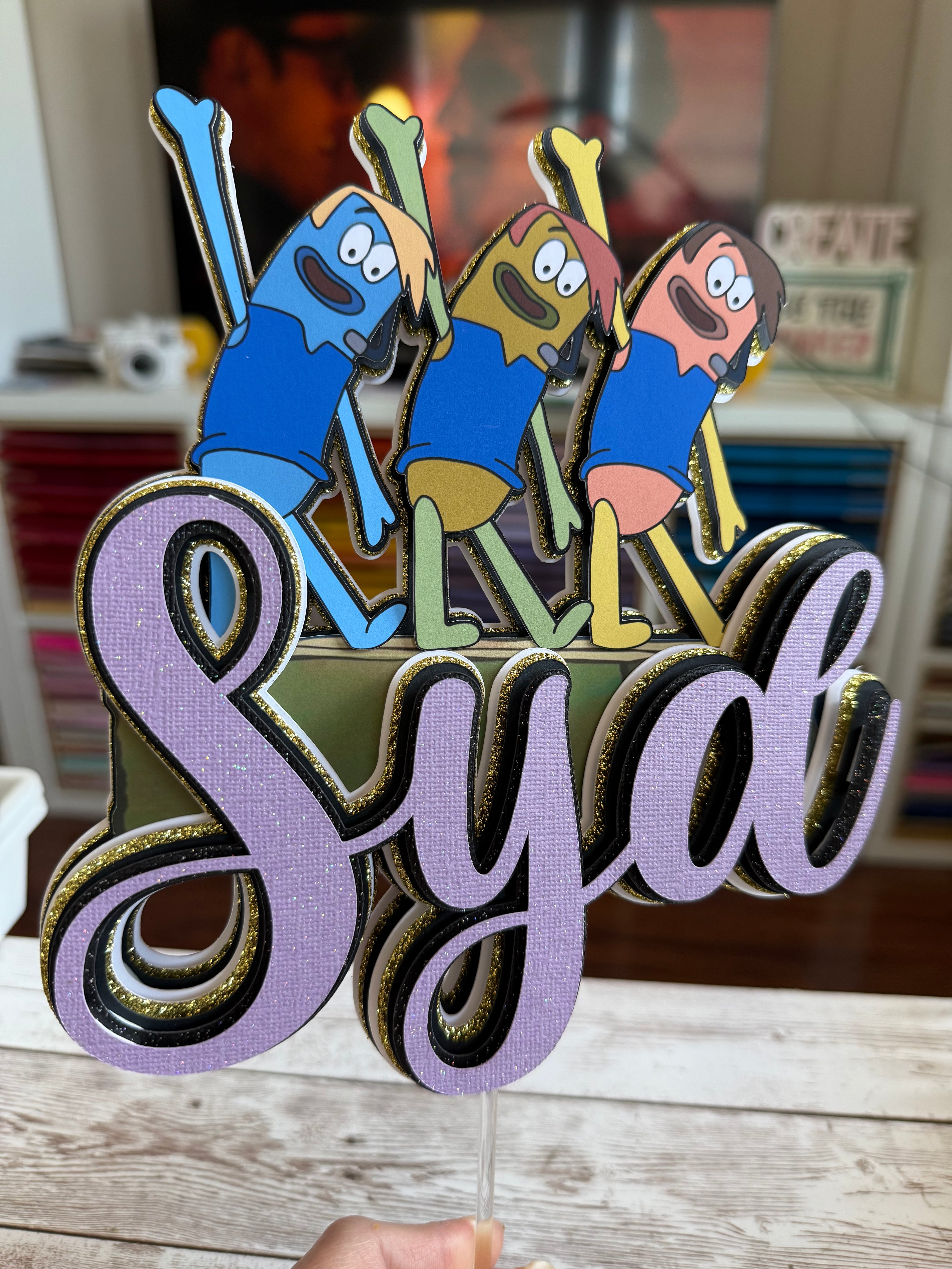 BOYS WHO CRY CAKE TOPPER