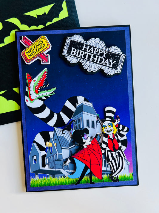 Beetlejuice birthday card