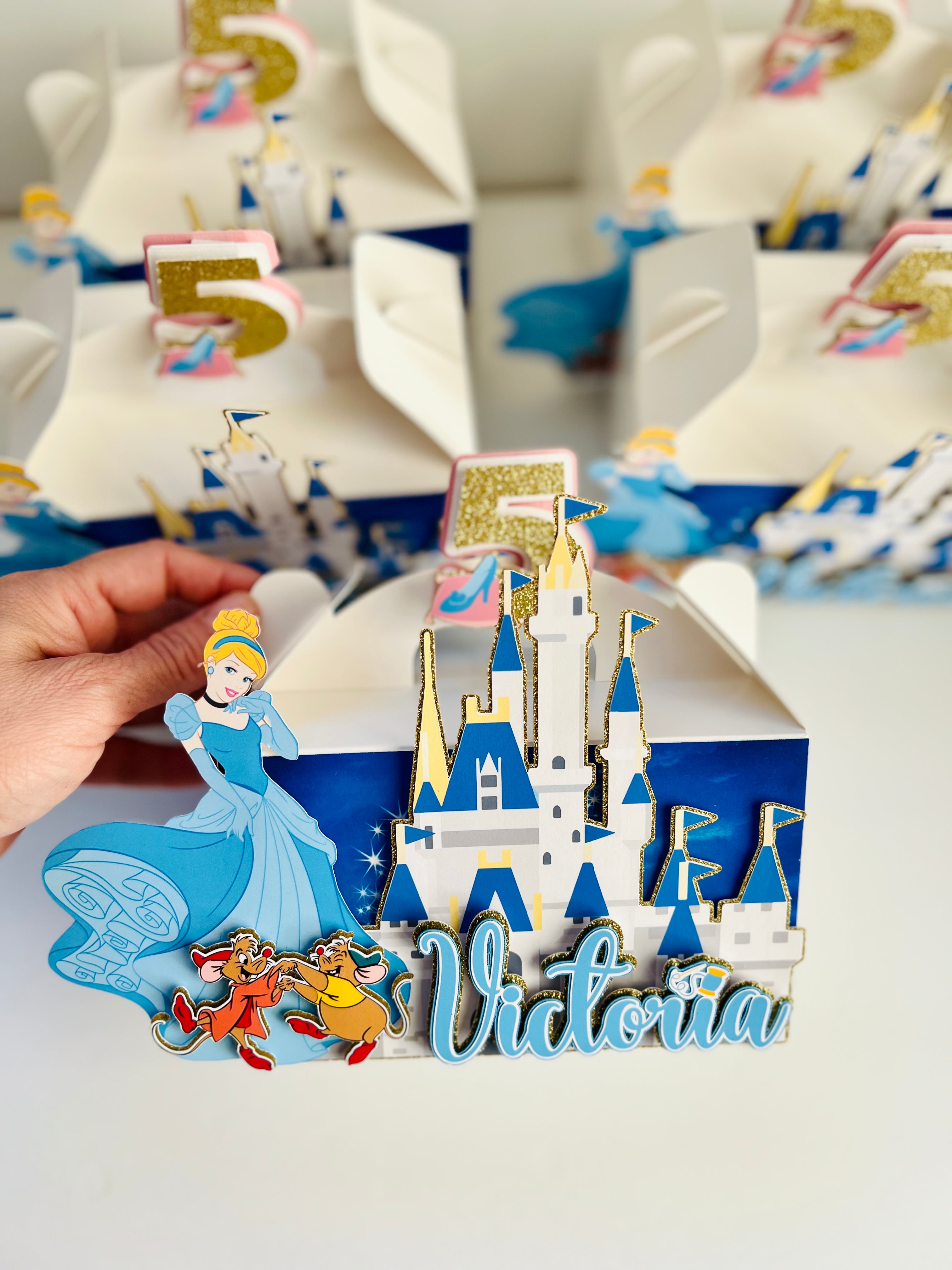 cinderella favor boxes