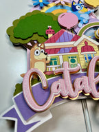 Bluey cake topper