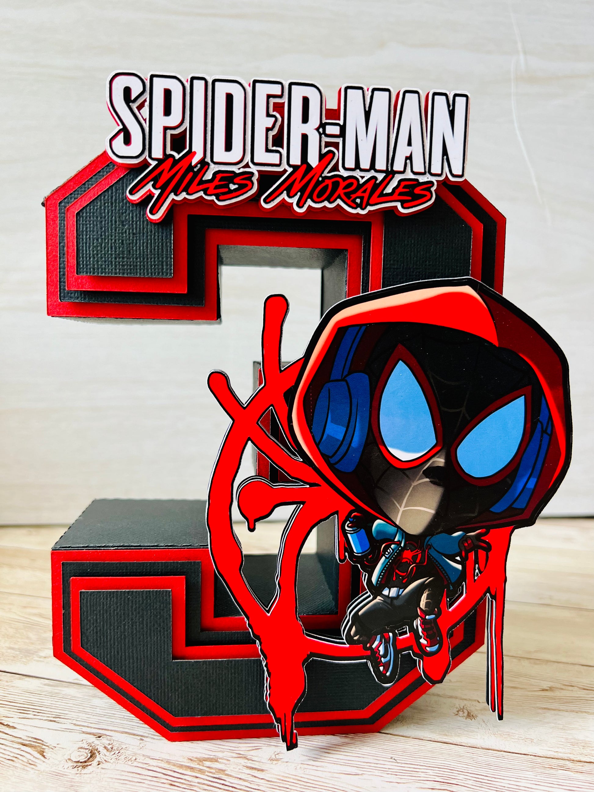 Spiderman 3D number