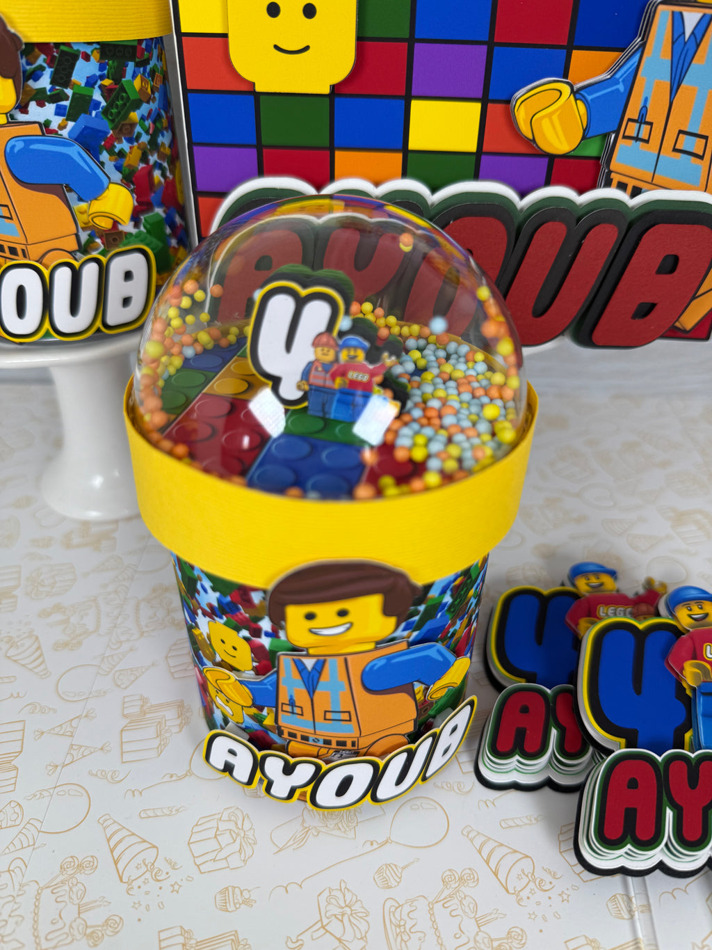 Lego Pringles cans 