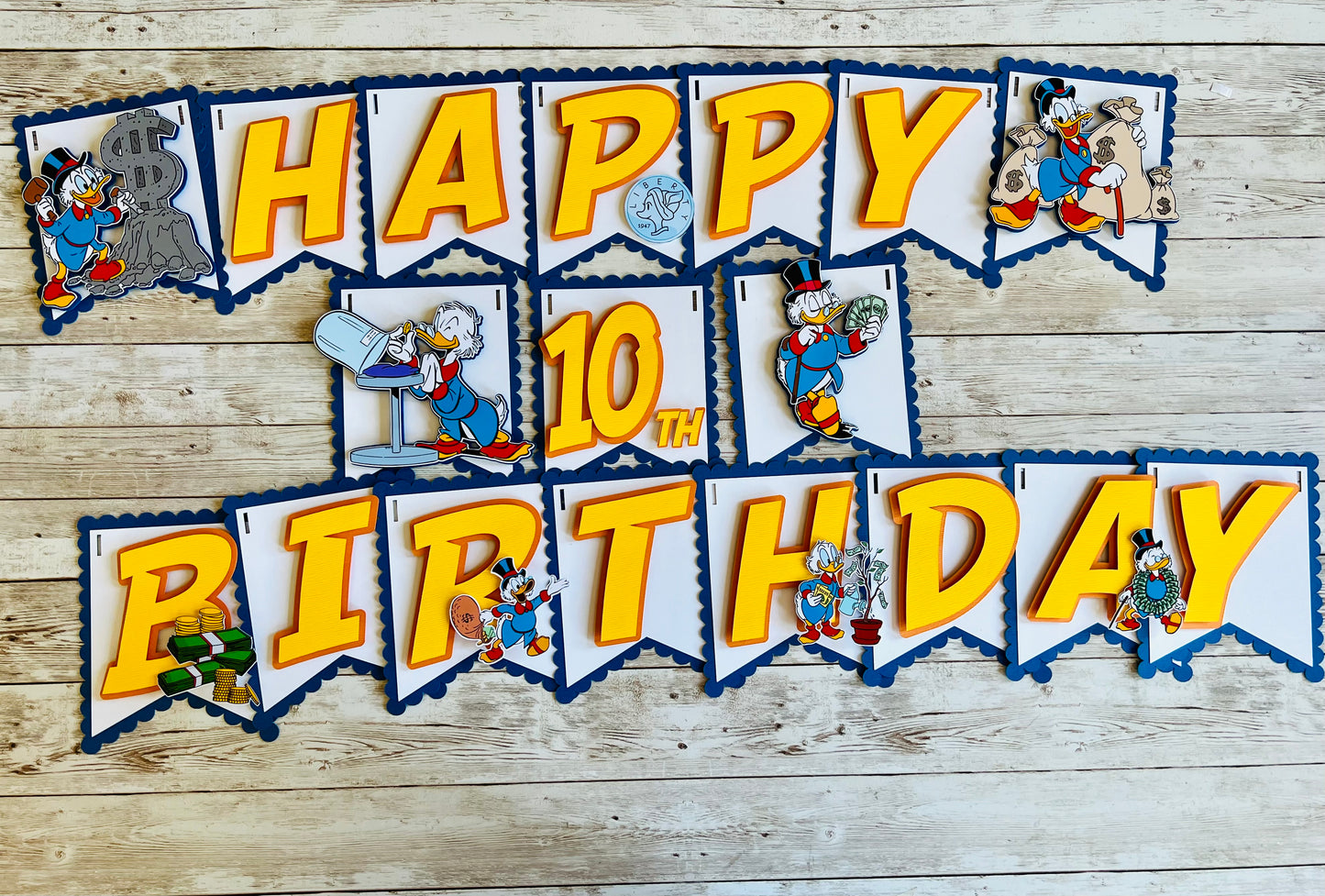 Scrooge McDuck Birthday Banner