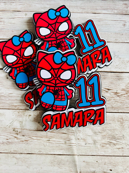 spiderman cupcake toppers