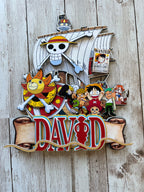 one piece cake topper