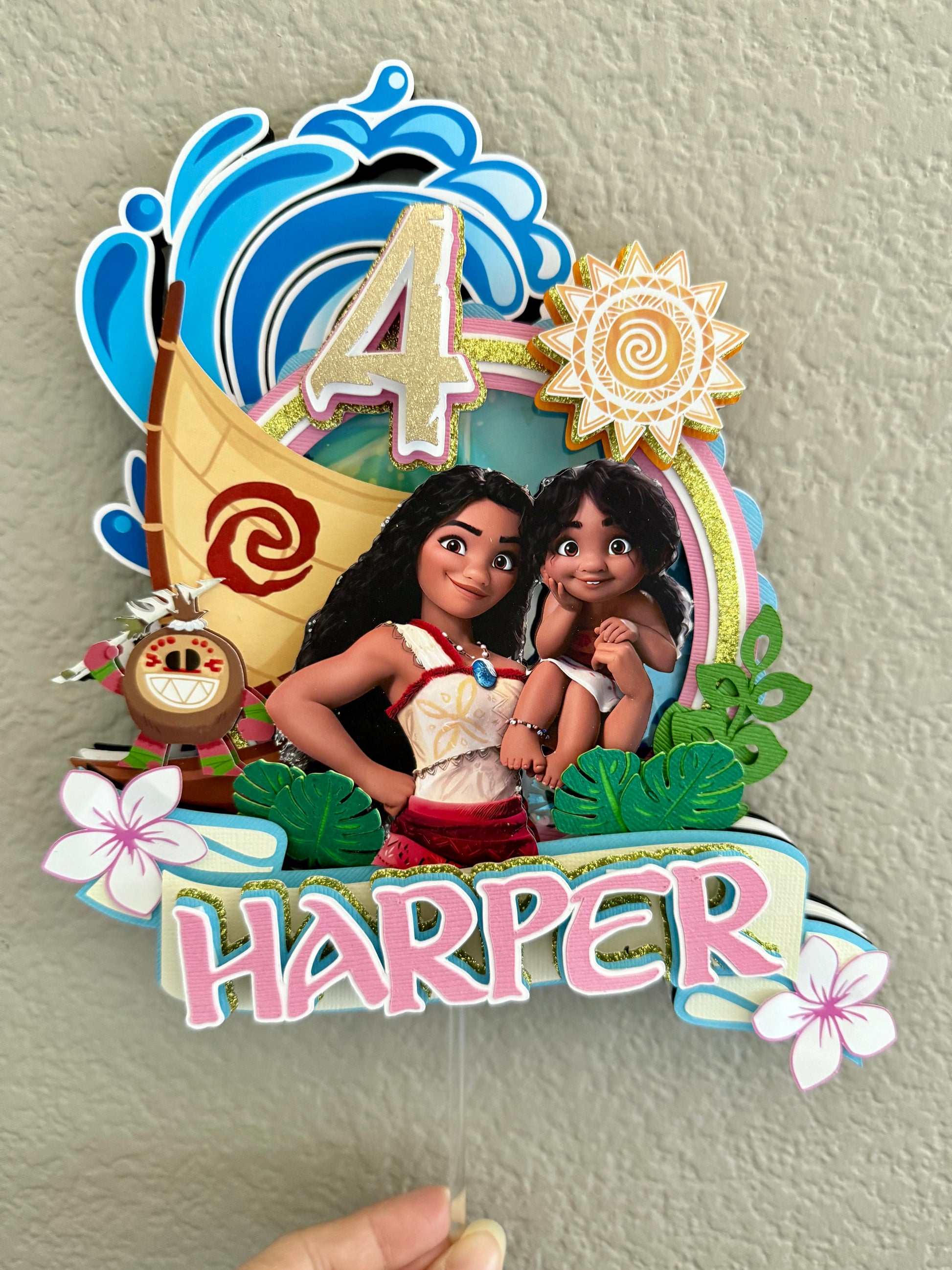 Moana cake topper