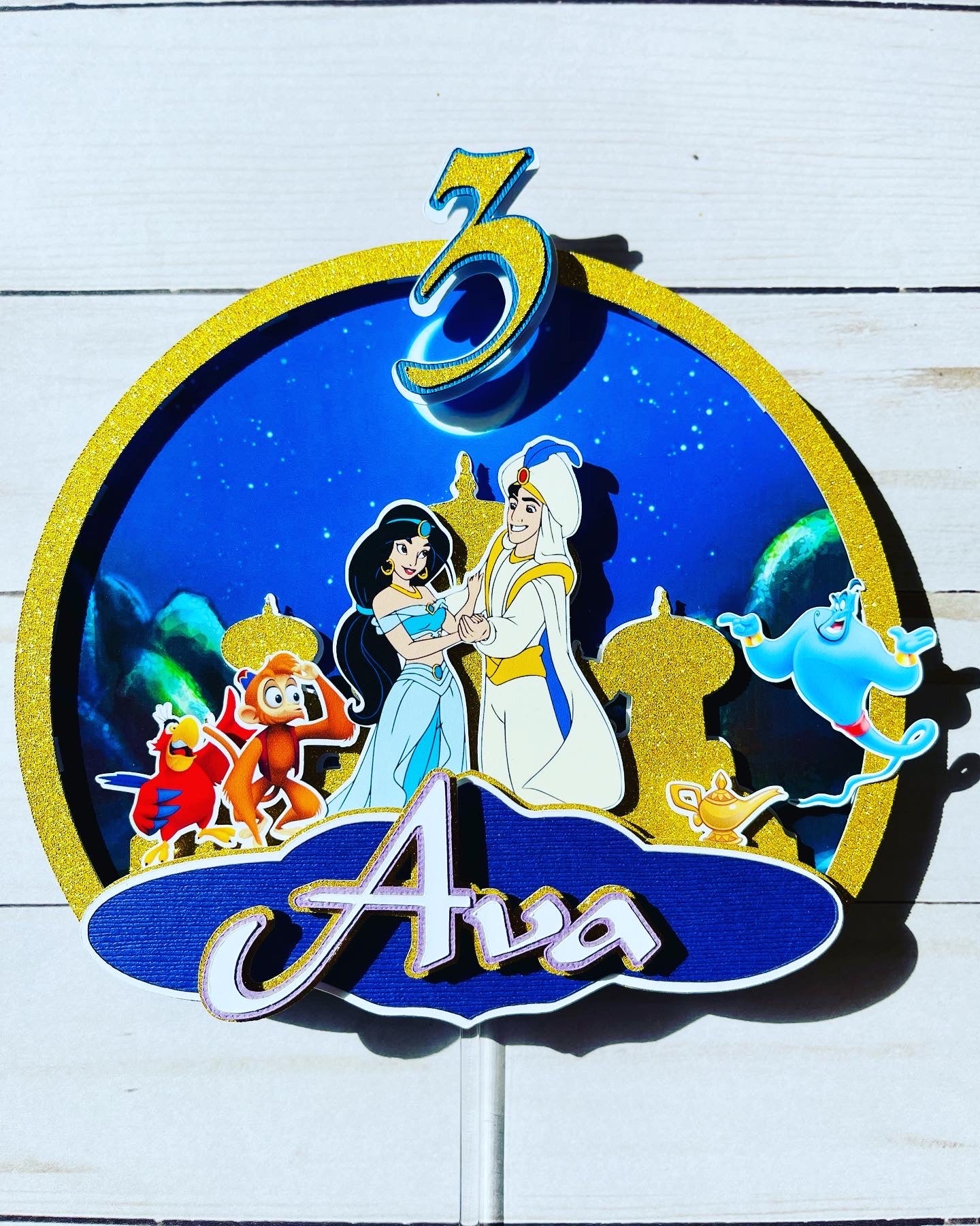 Aladdin cake topper