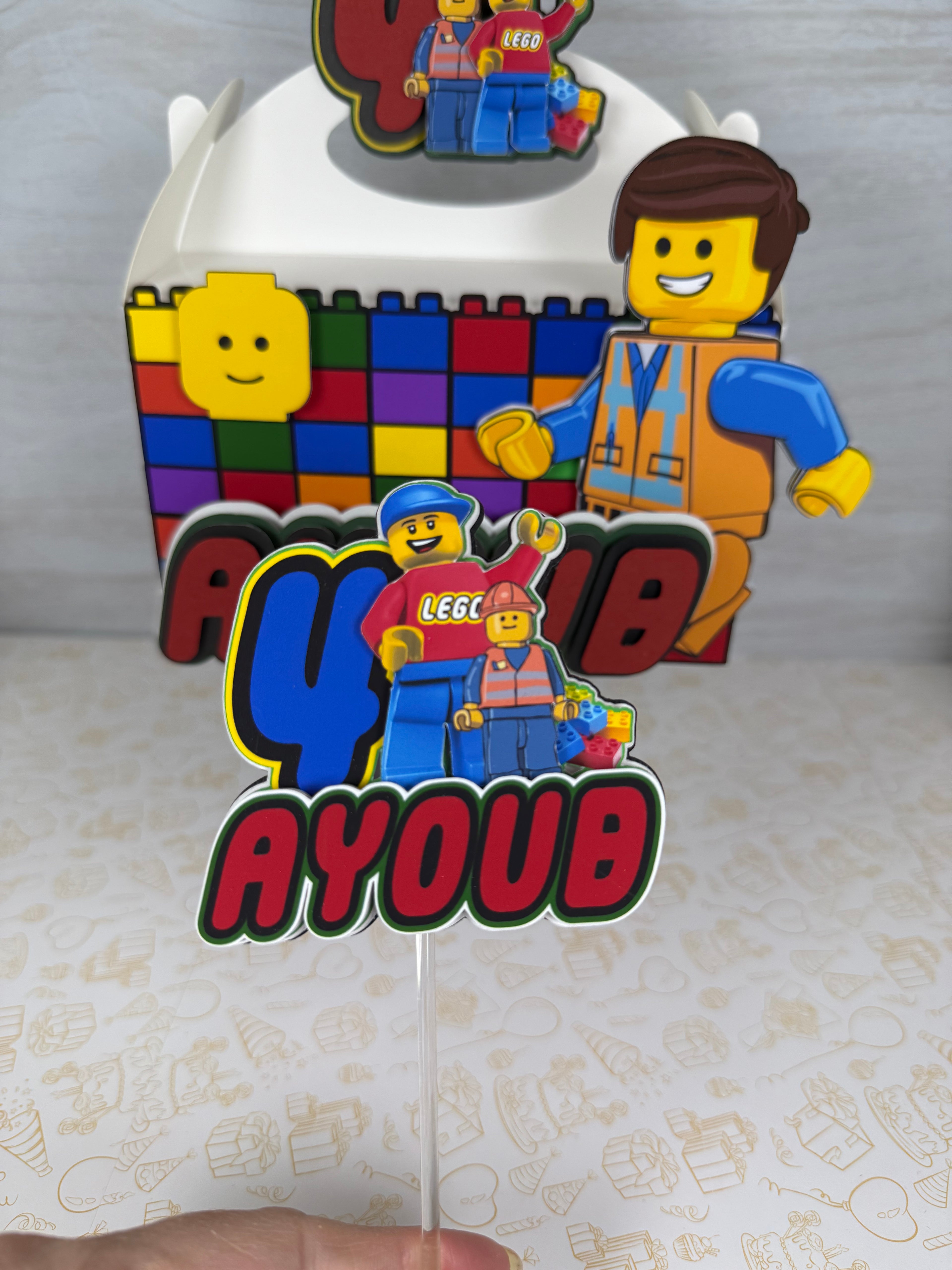 Lego Cupcake Toppers