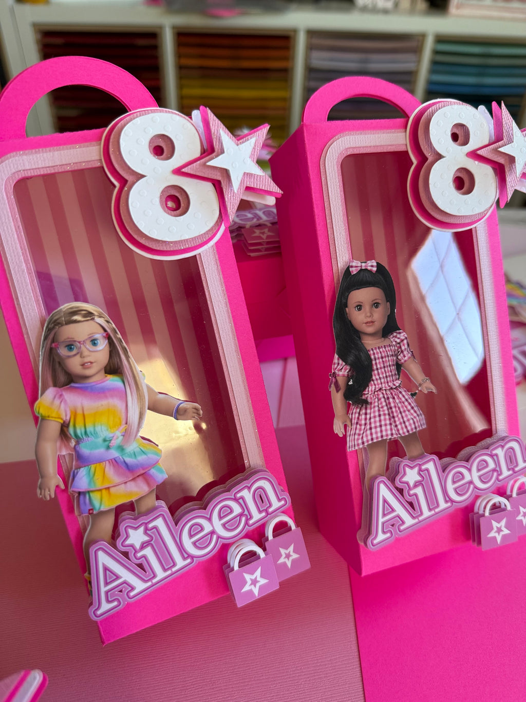 American Girl Favor Boxes
