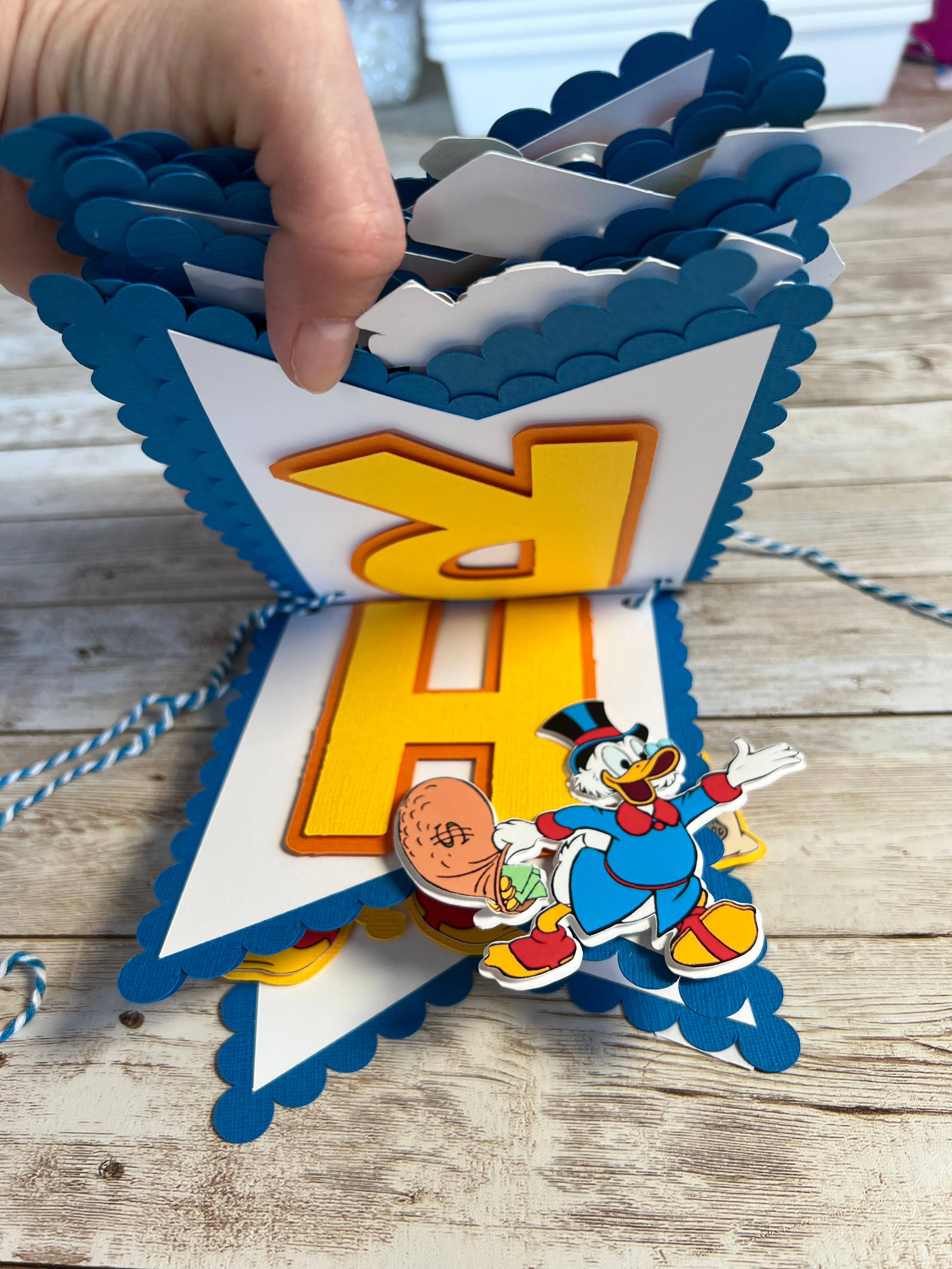 Scrooge McDuck Birthday Banner