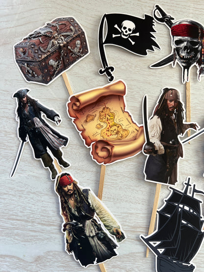 Pirates of the Caribbean Cupcake toppers