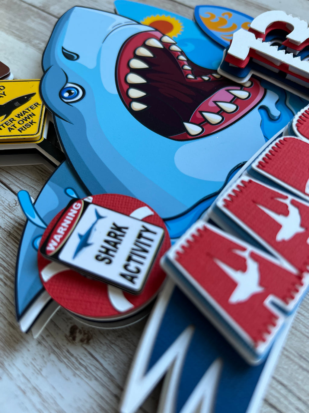 shark cake topper