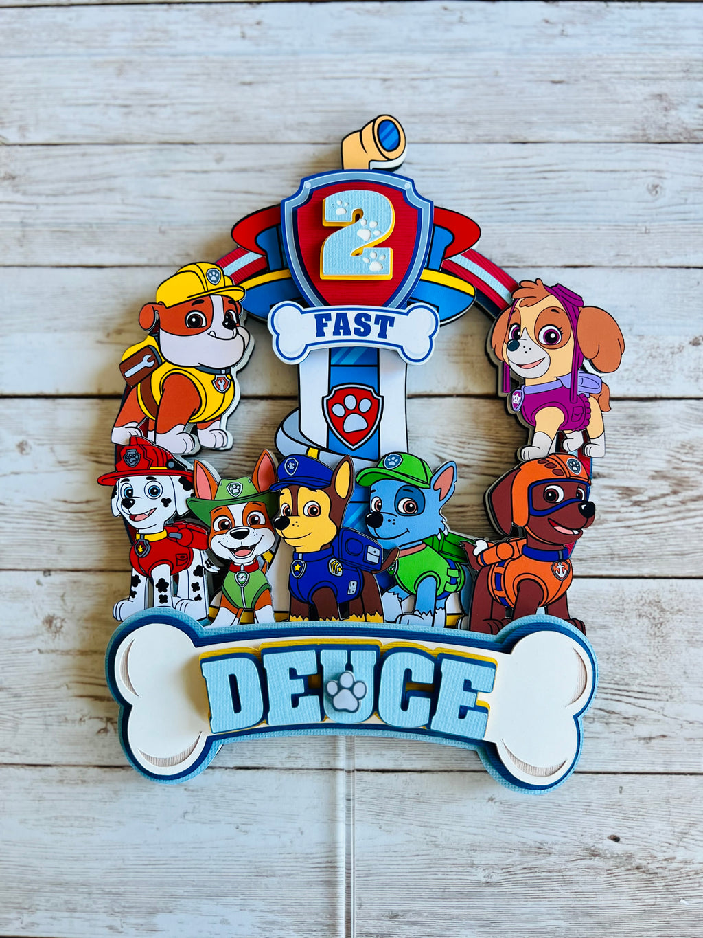 Dog Patrol Cake Topper