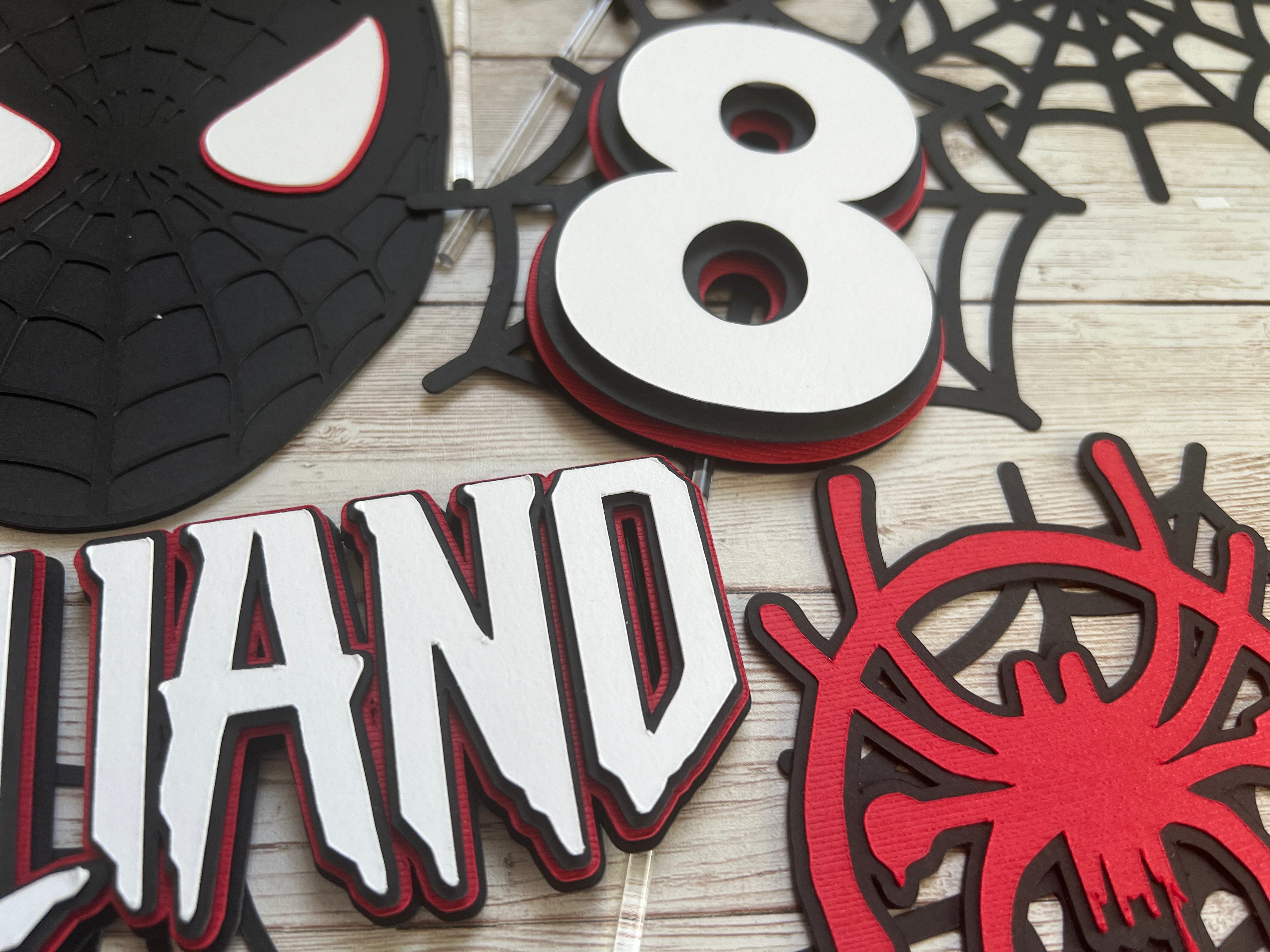 spiderman cake topper 