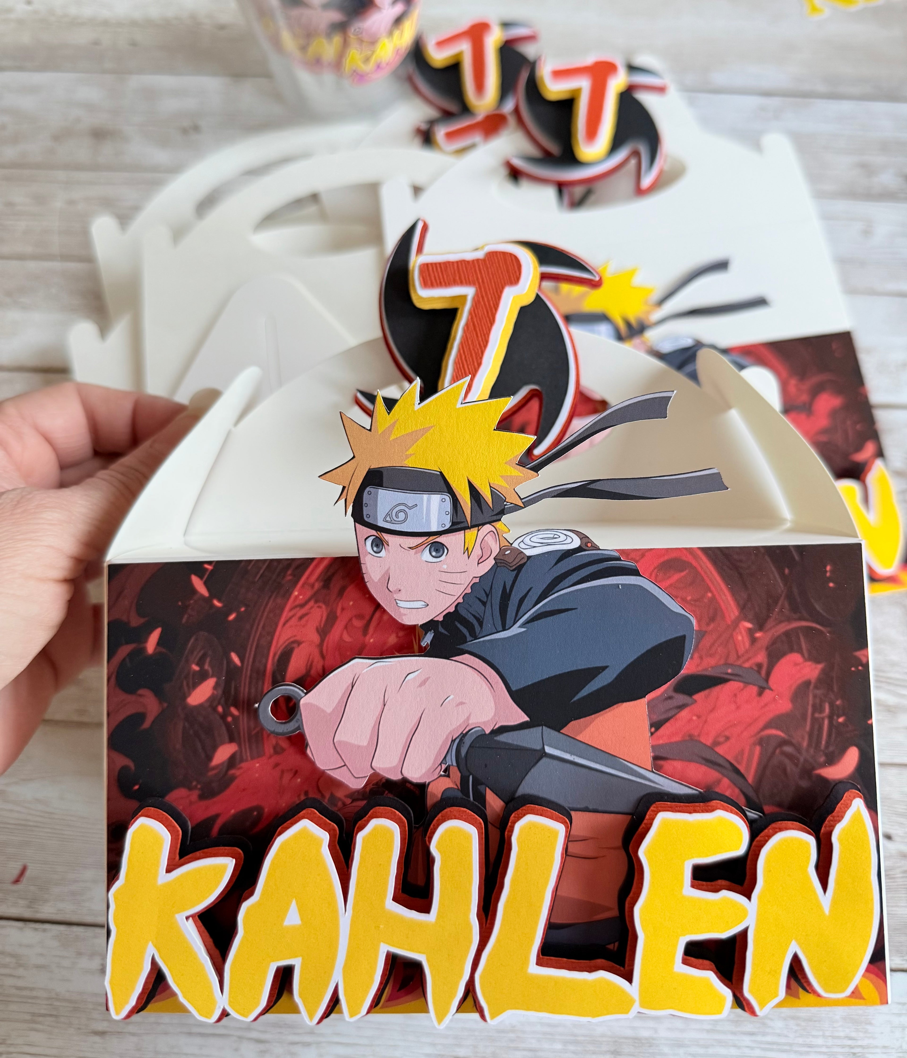 Naruto favor boxes