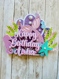 Mermaid cake topper