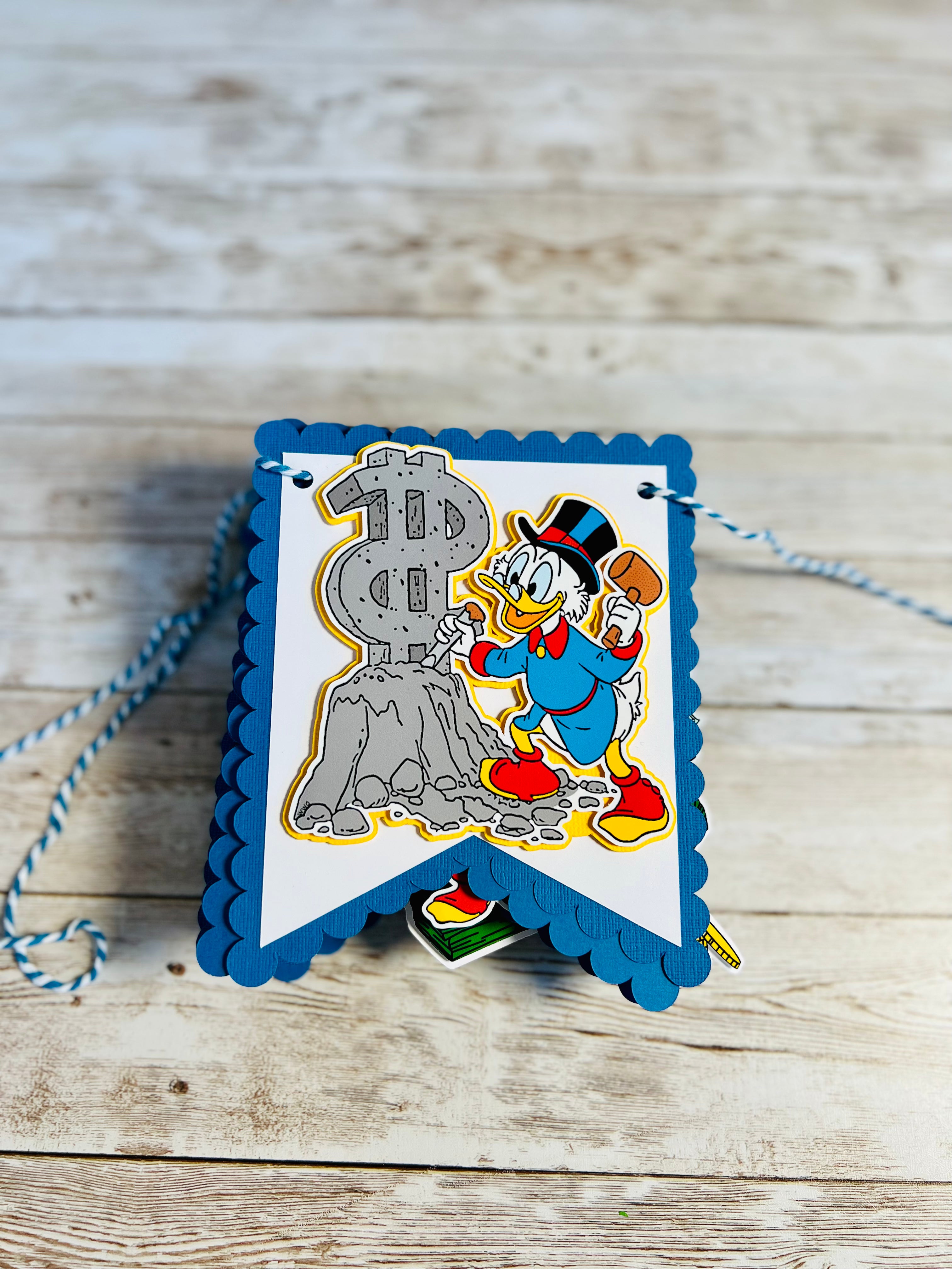 Scrooge McDuck Birthday Banner