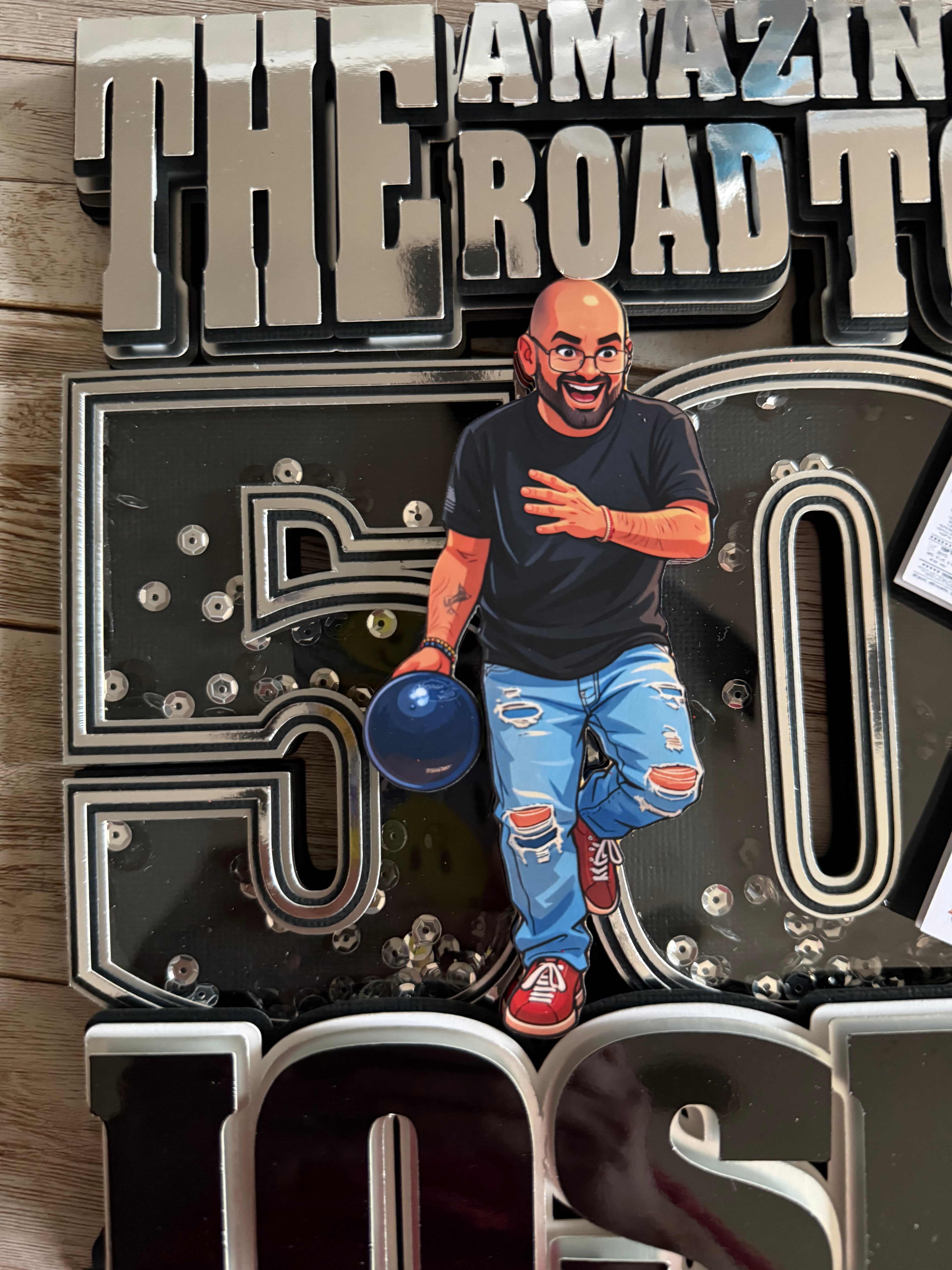 Amazing 50 Cake Topper