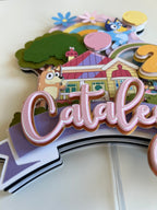 Bluey cake topper
