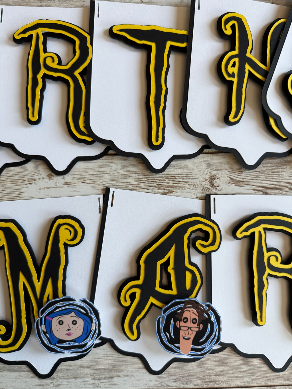 Coraline Birthday Banner