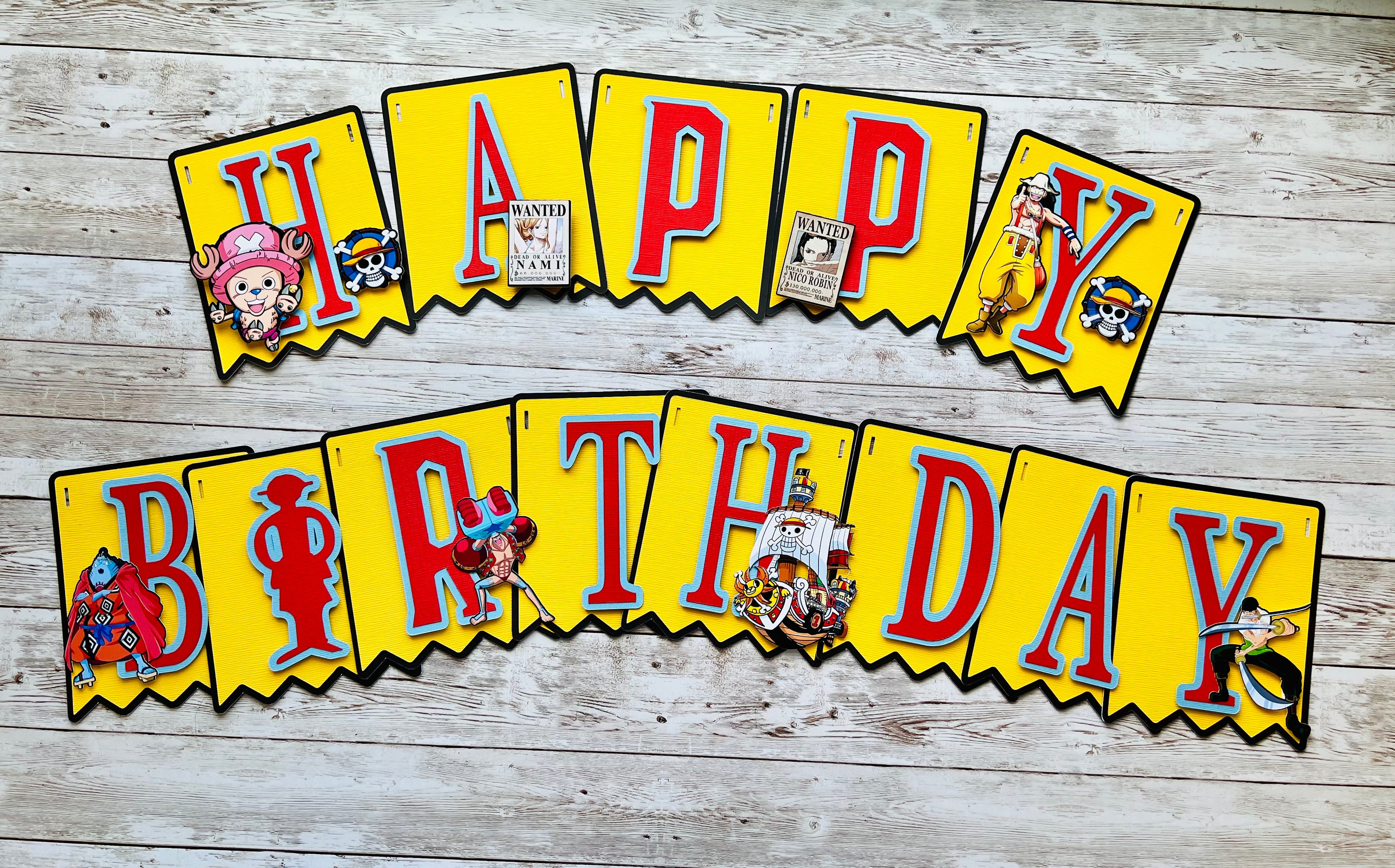 One Piece Birthday Banner