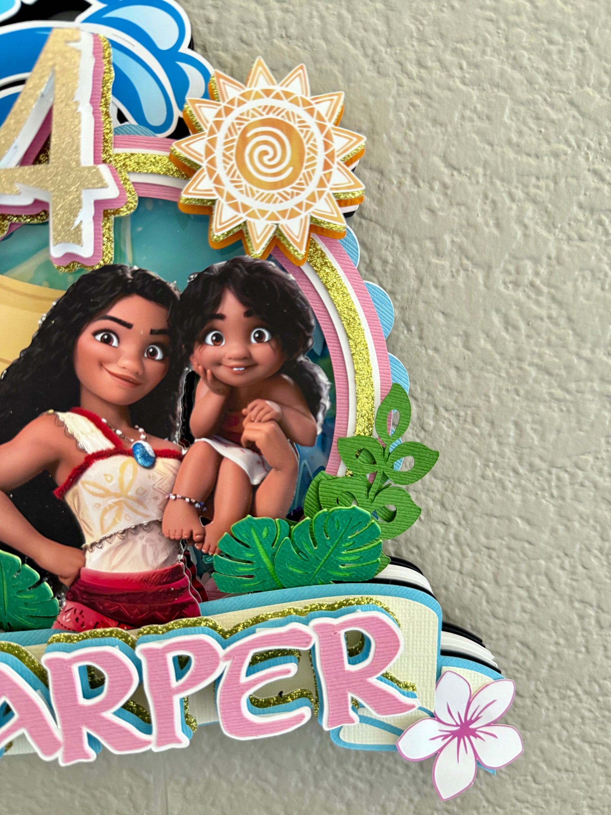 Moana cake topper
