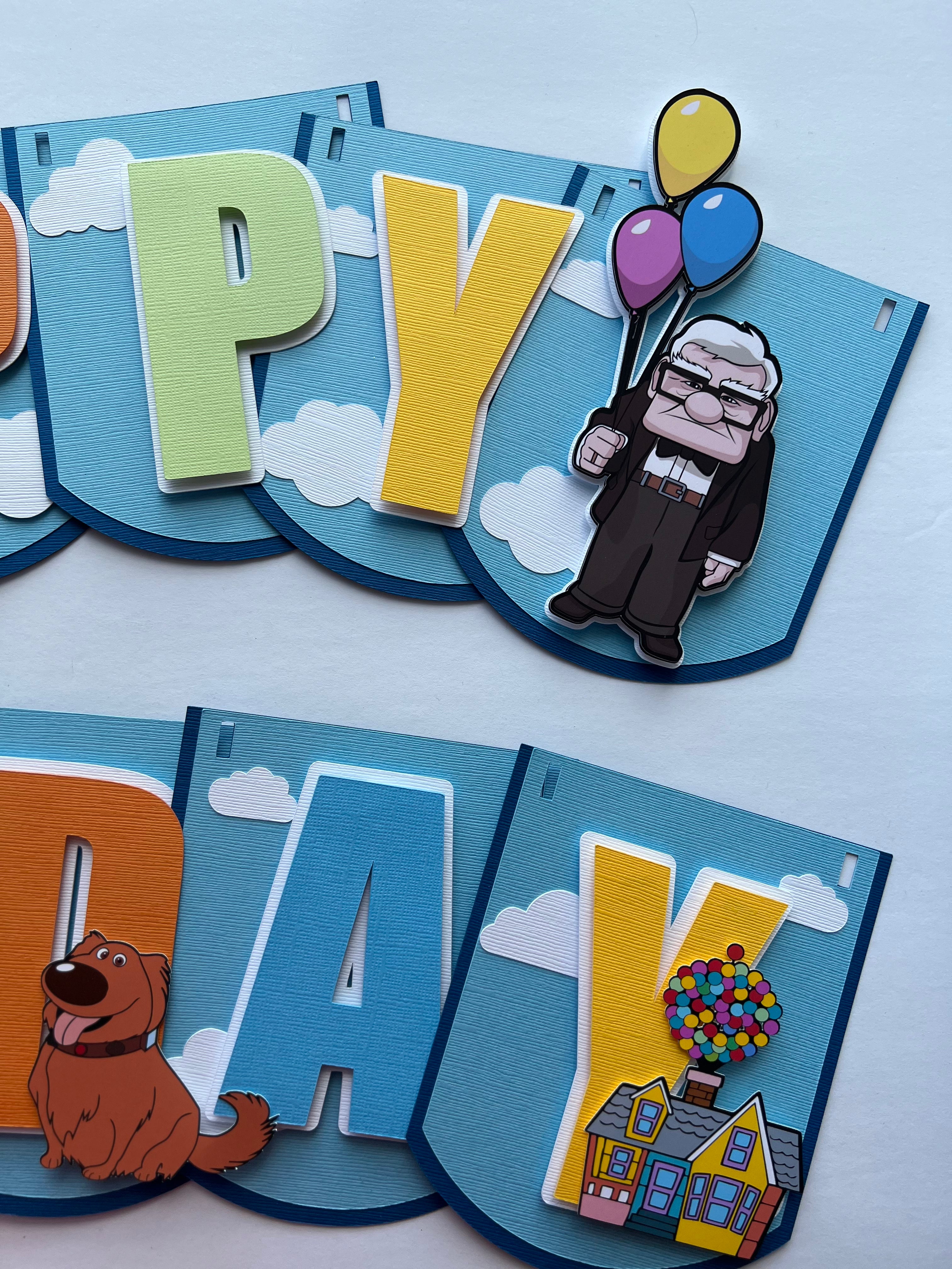 Up Pixar birthday banner