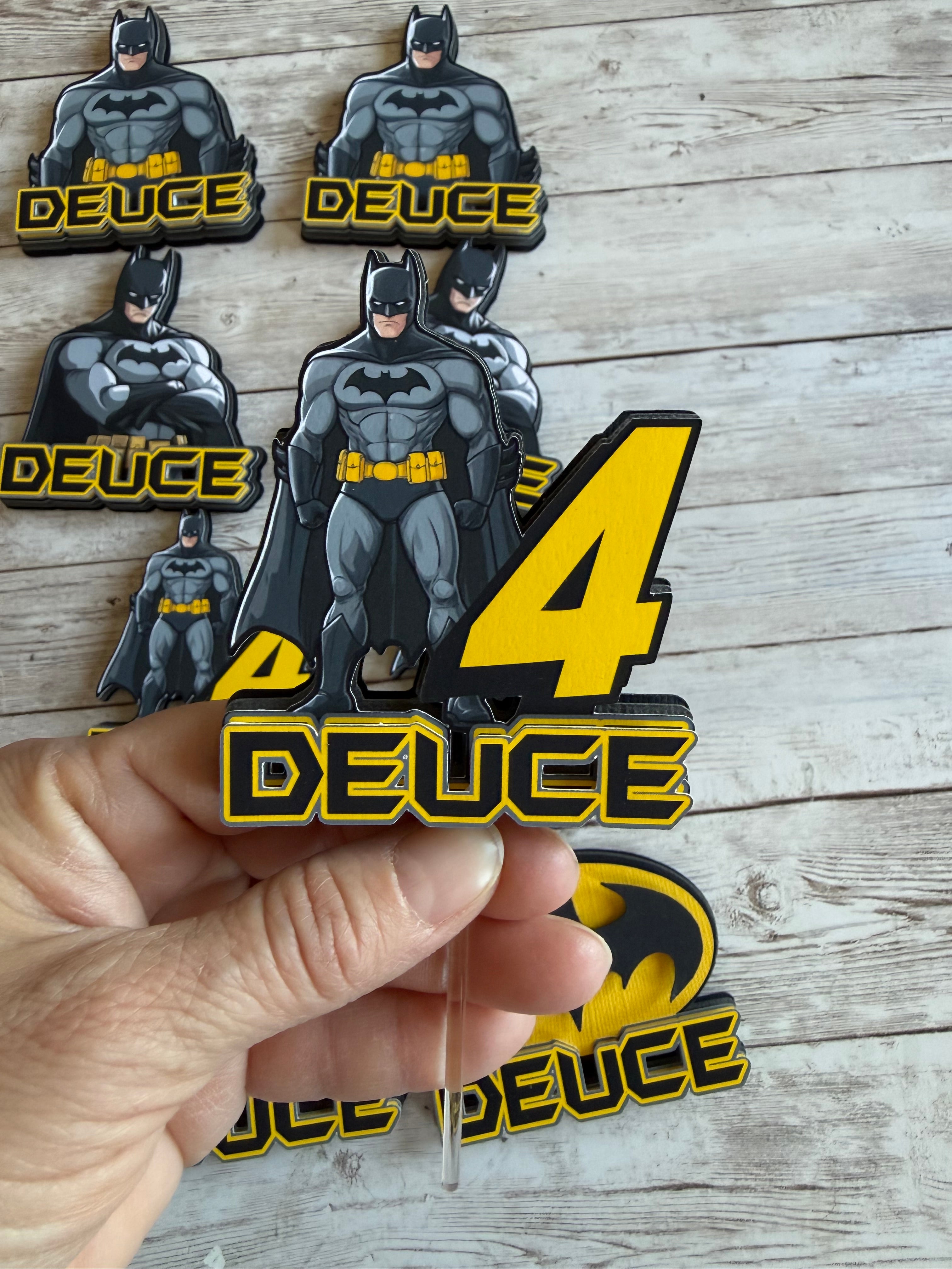 batman cupcake topper