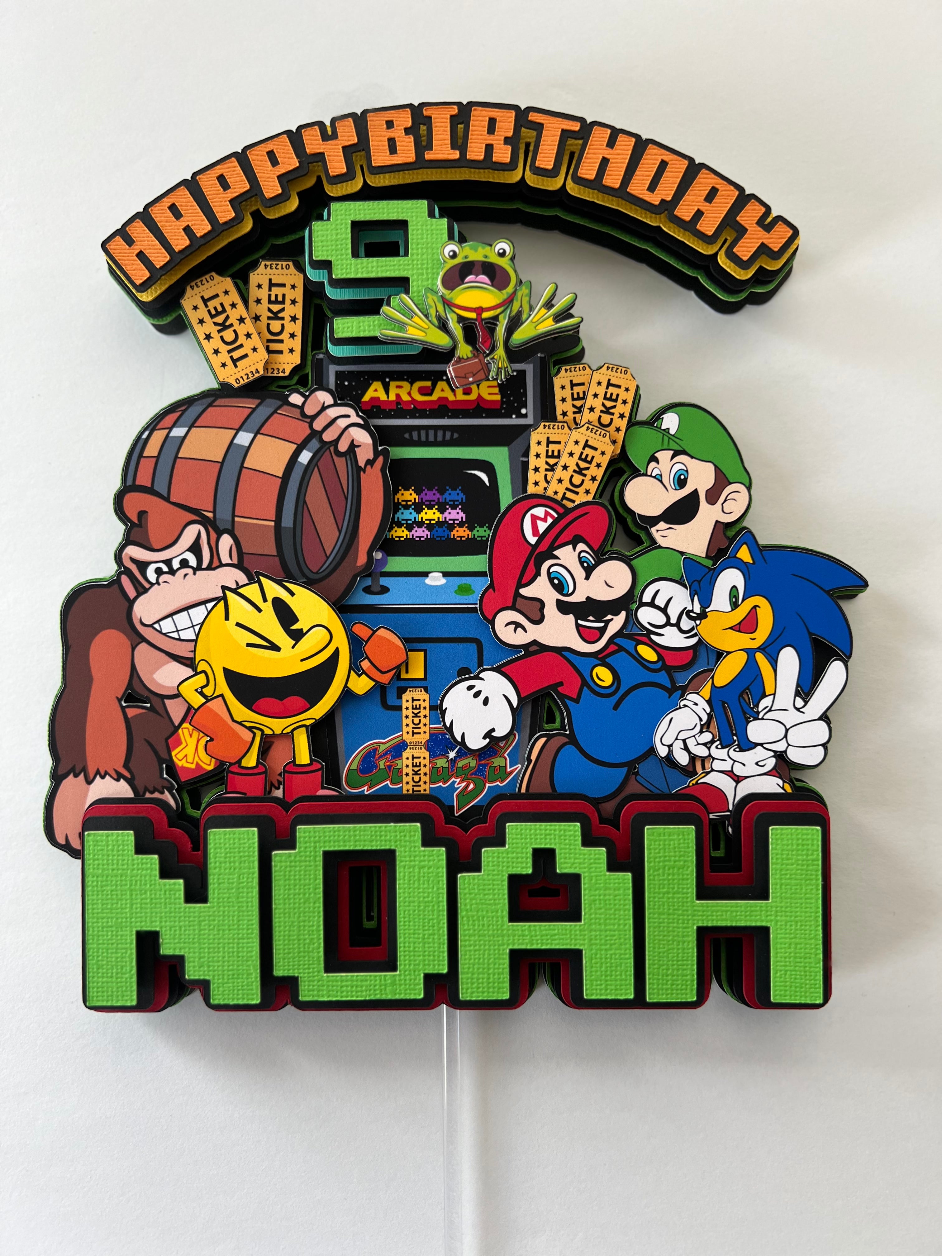 Super Mario cake topper