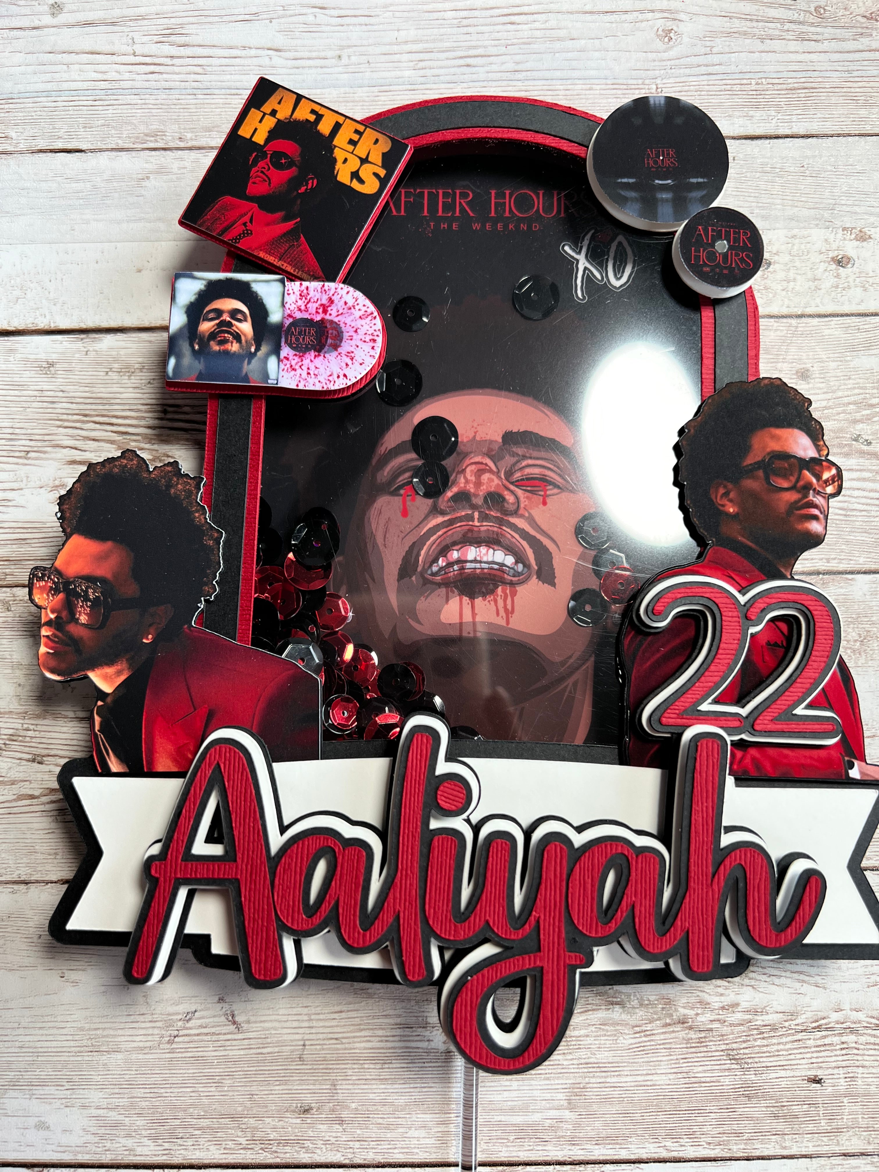 the weeknd cake topper