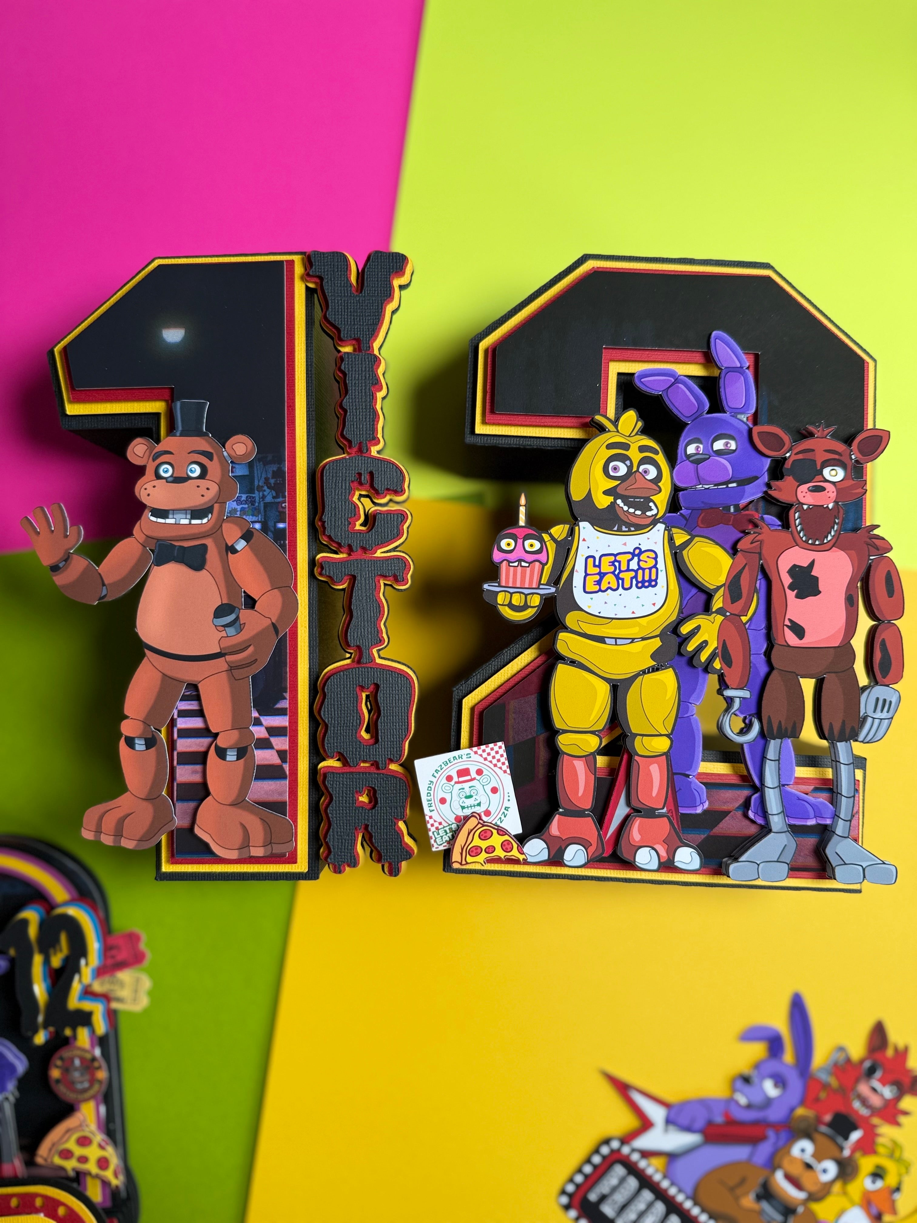 FIVE NIGHTS AT FREDDYS 3D NUMBERS