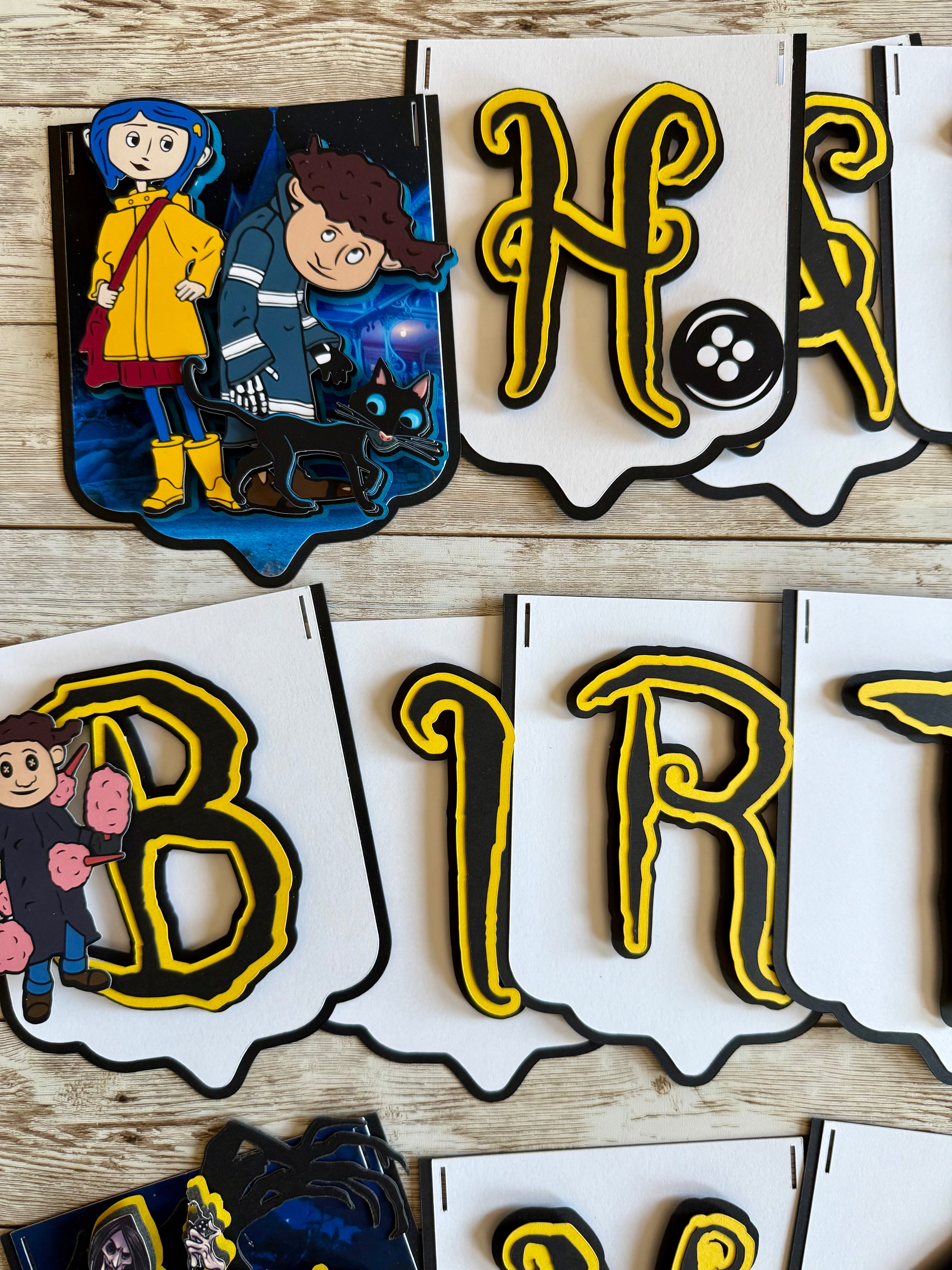 Coraline Birthday Banner
