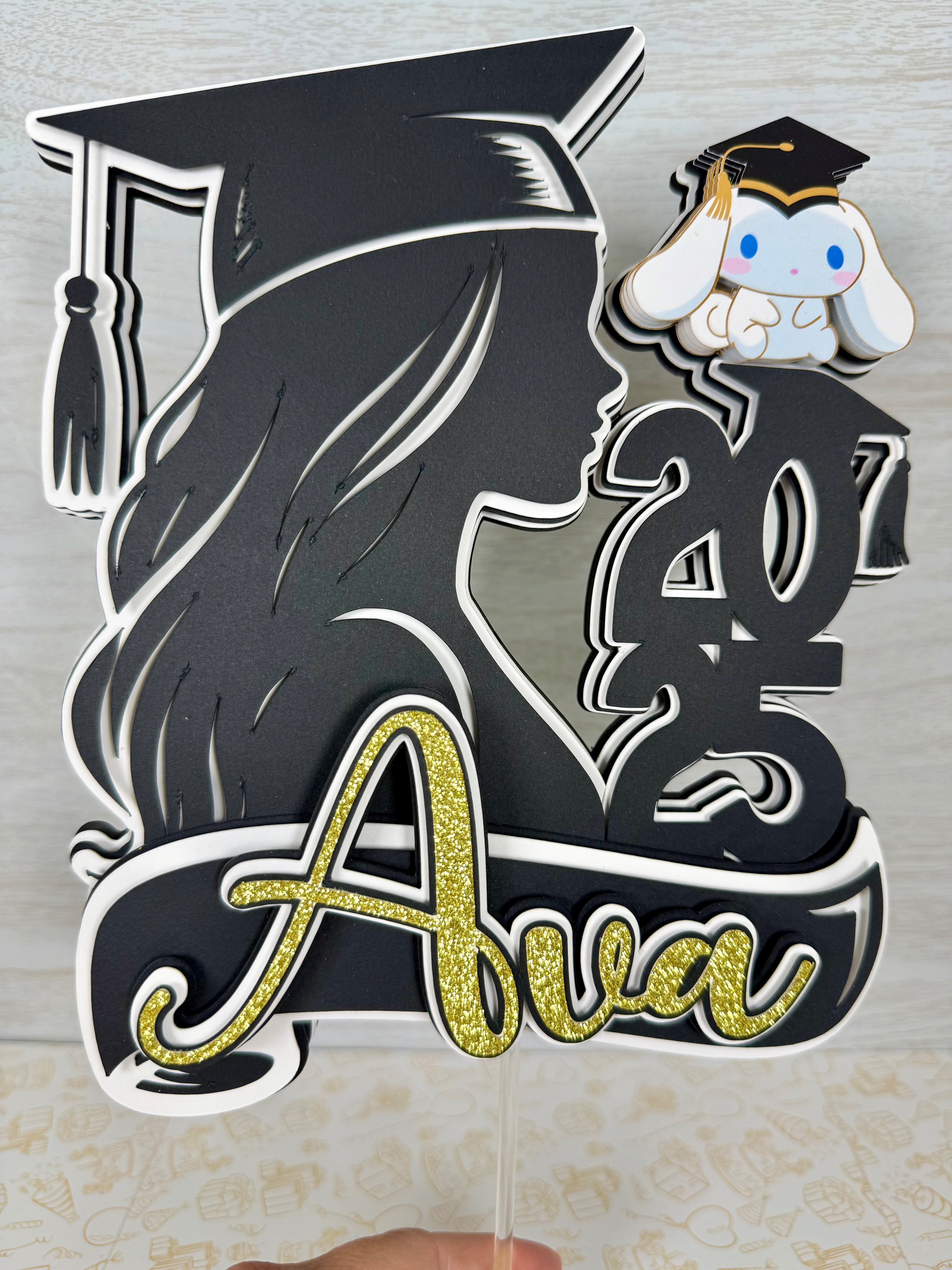 Cinnamon roll cake topper 