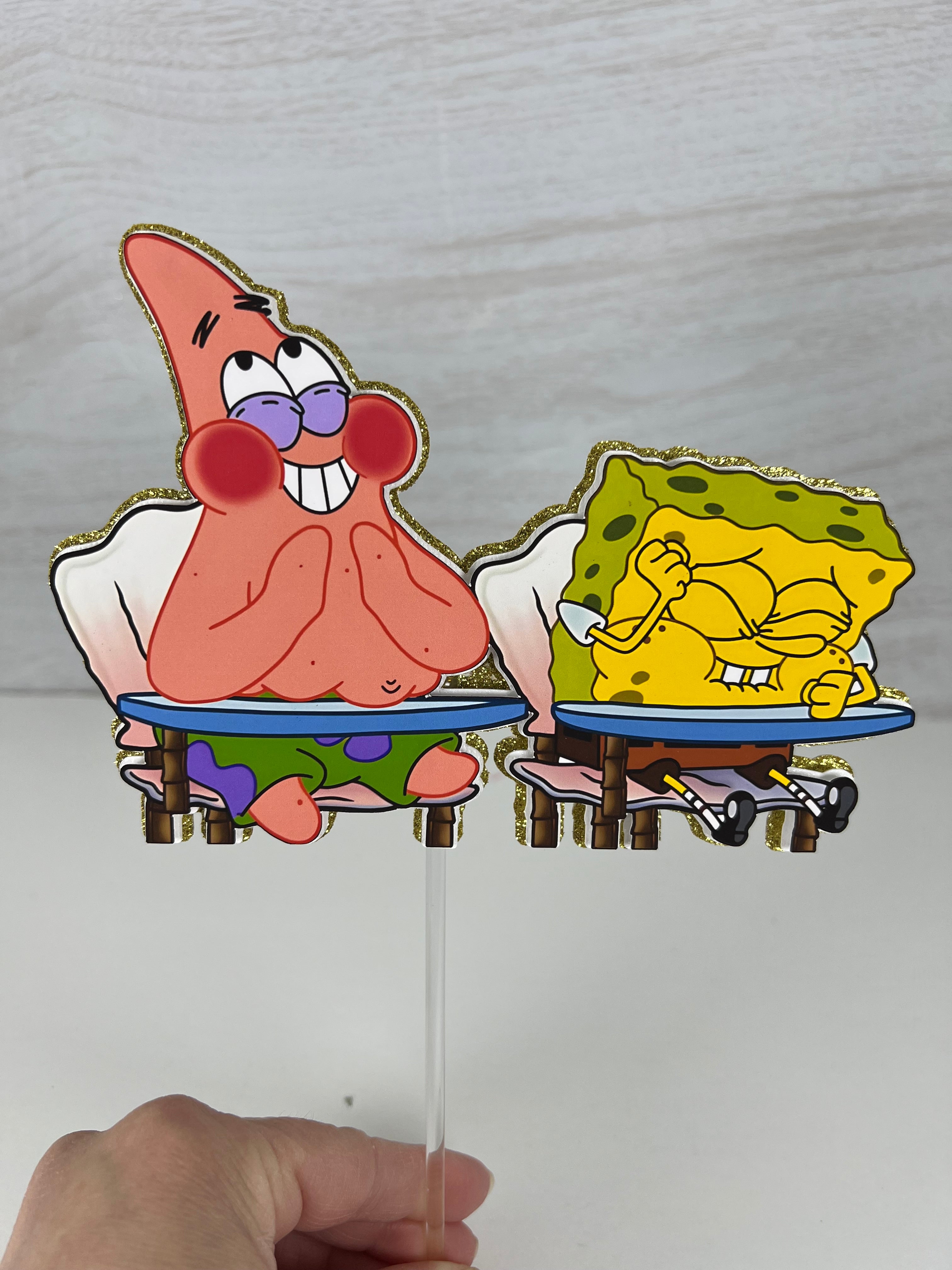 spongebob cake topper