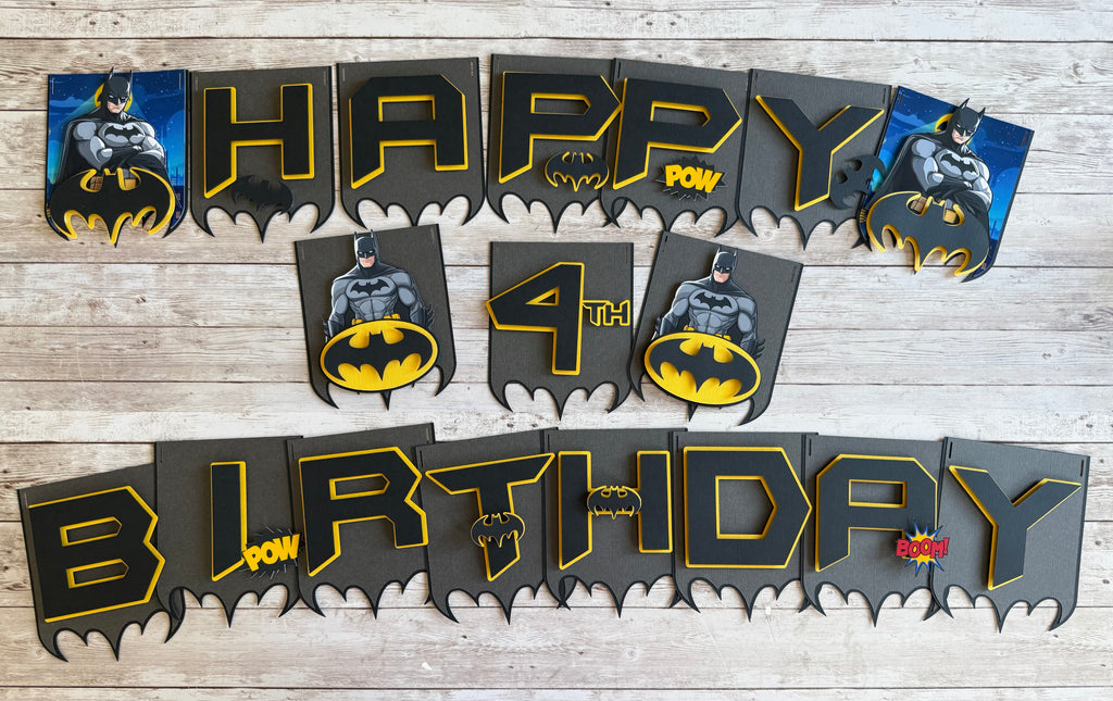 Bat Birthday Banner