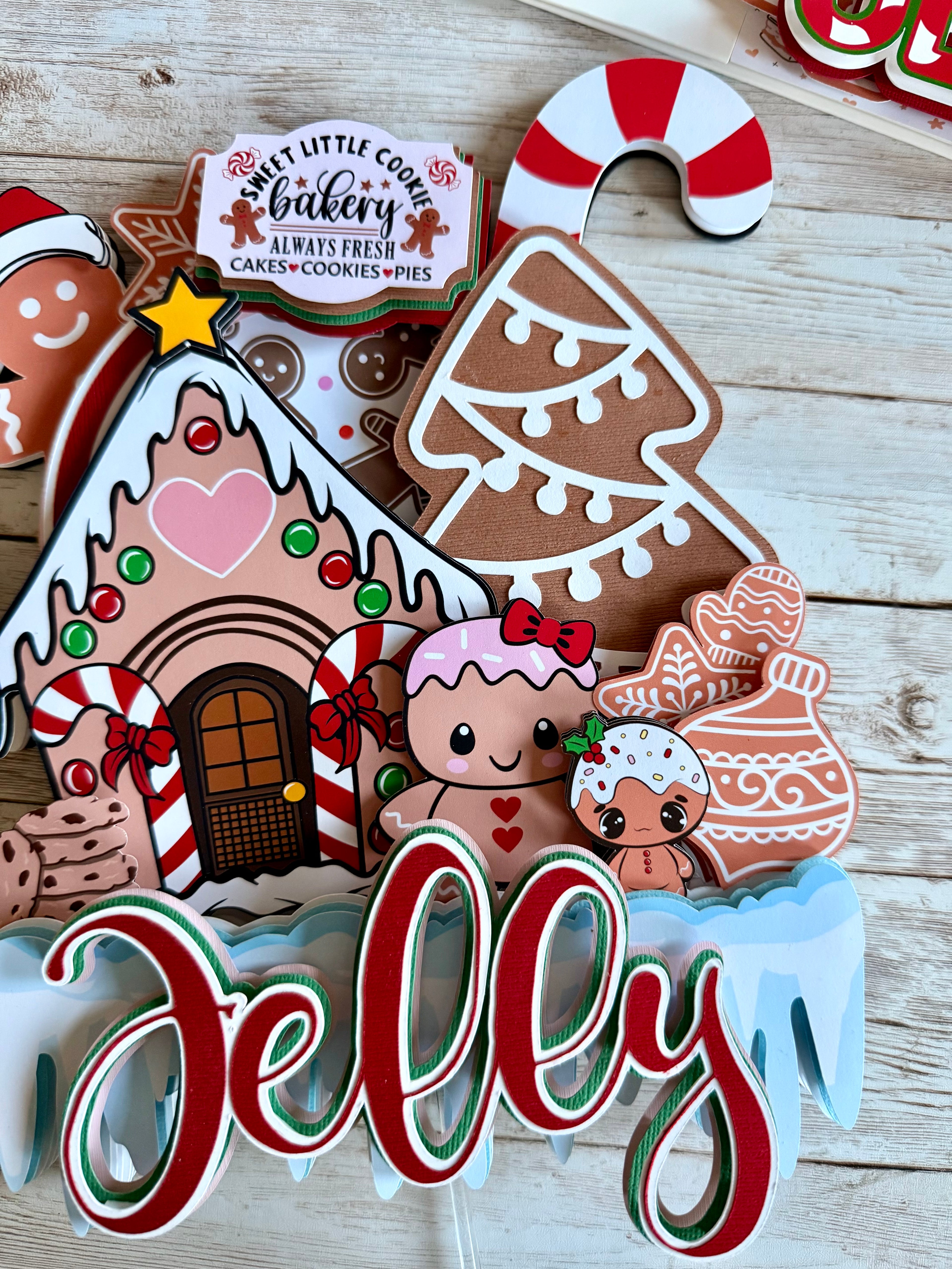 Christmas cake topper