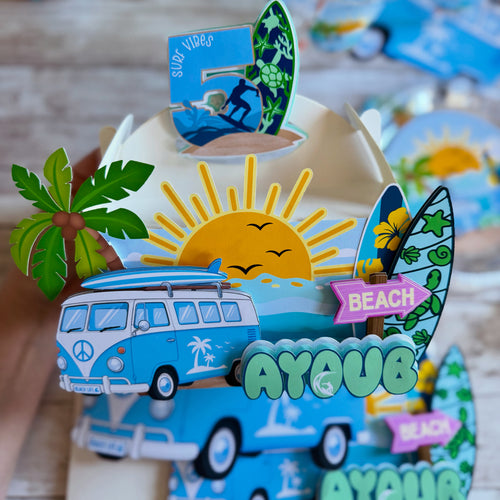 Surf Beach Favor Boxes