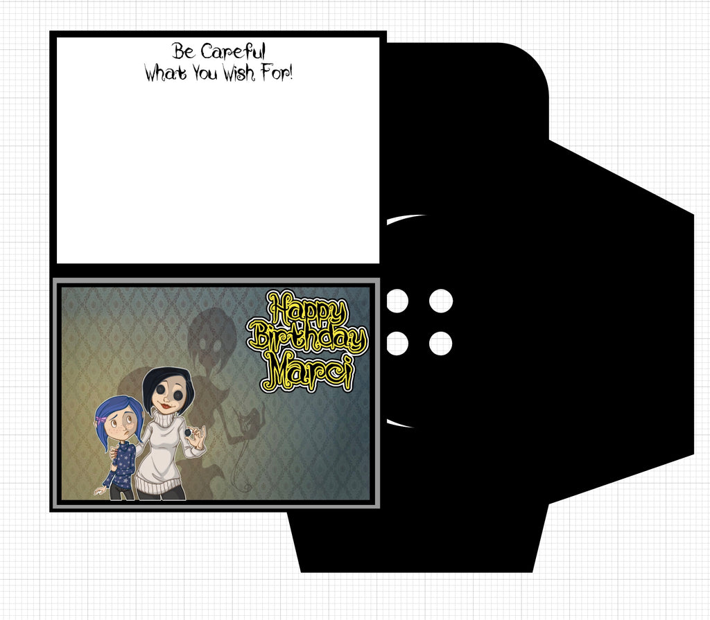 Coraline Birthday Card