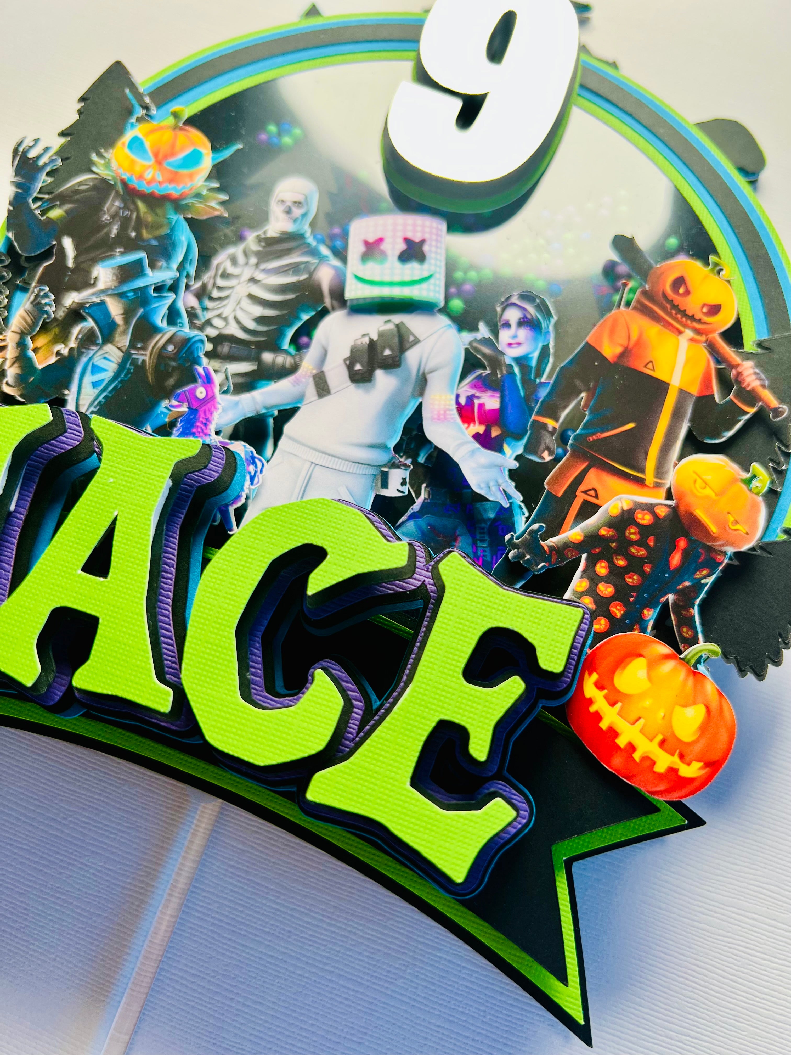 Fortnitemares cake topper