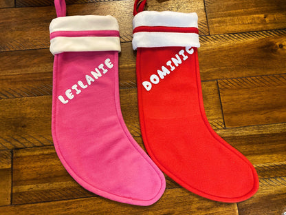 Personalized Christmas stockings