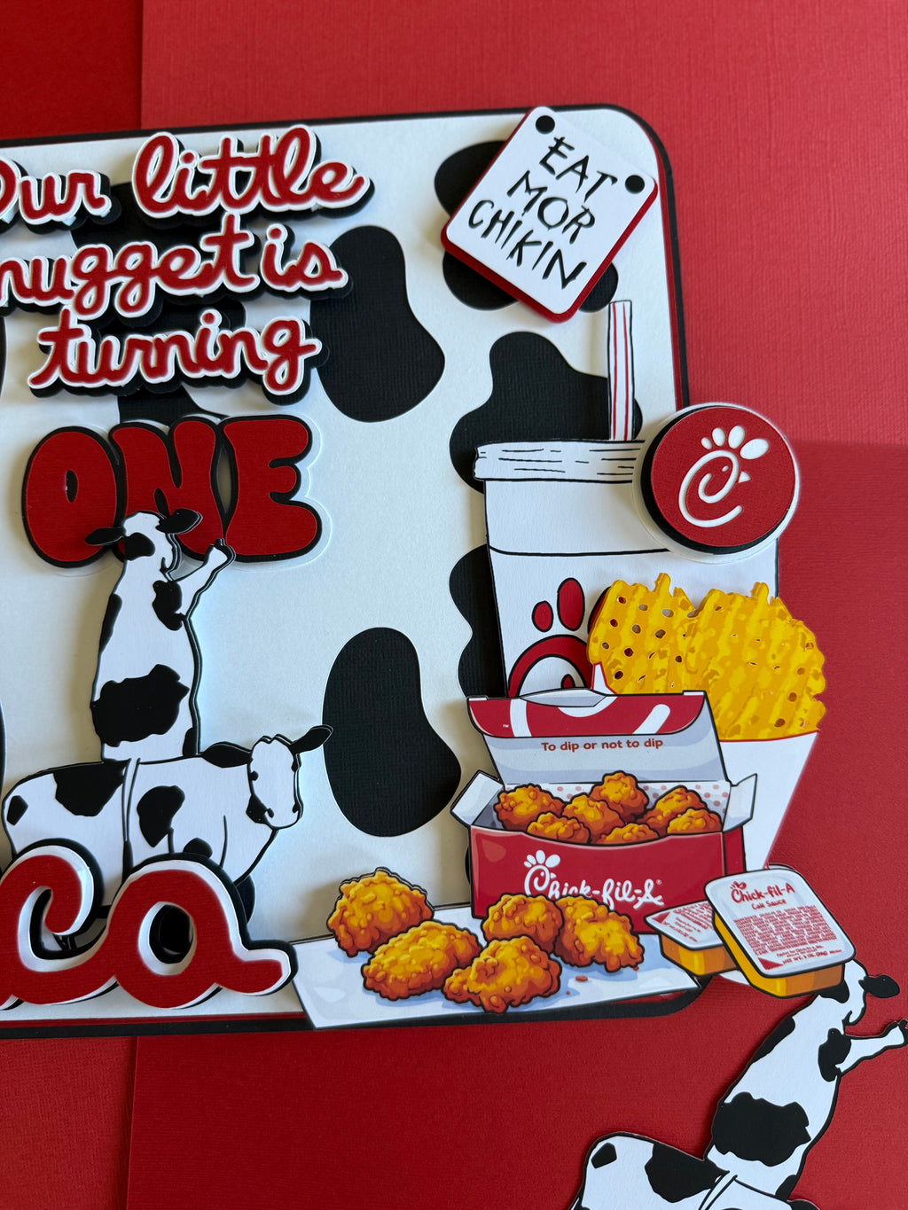 Eat More Chicken Birthday Sign