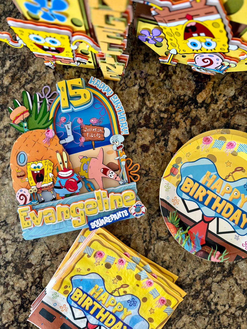 spongebob cake topper