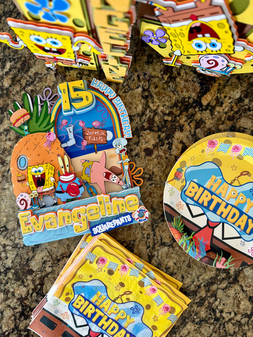 spongebob cake topper