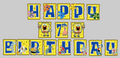 Sponge Birthday Banner