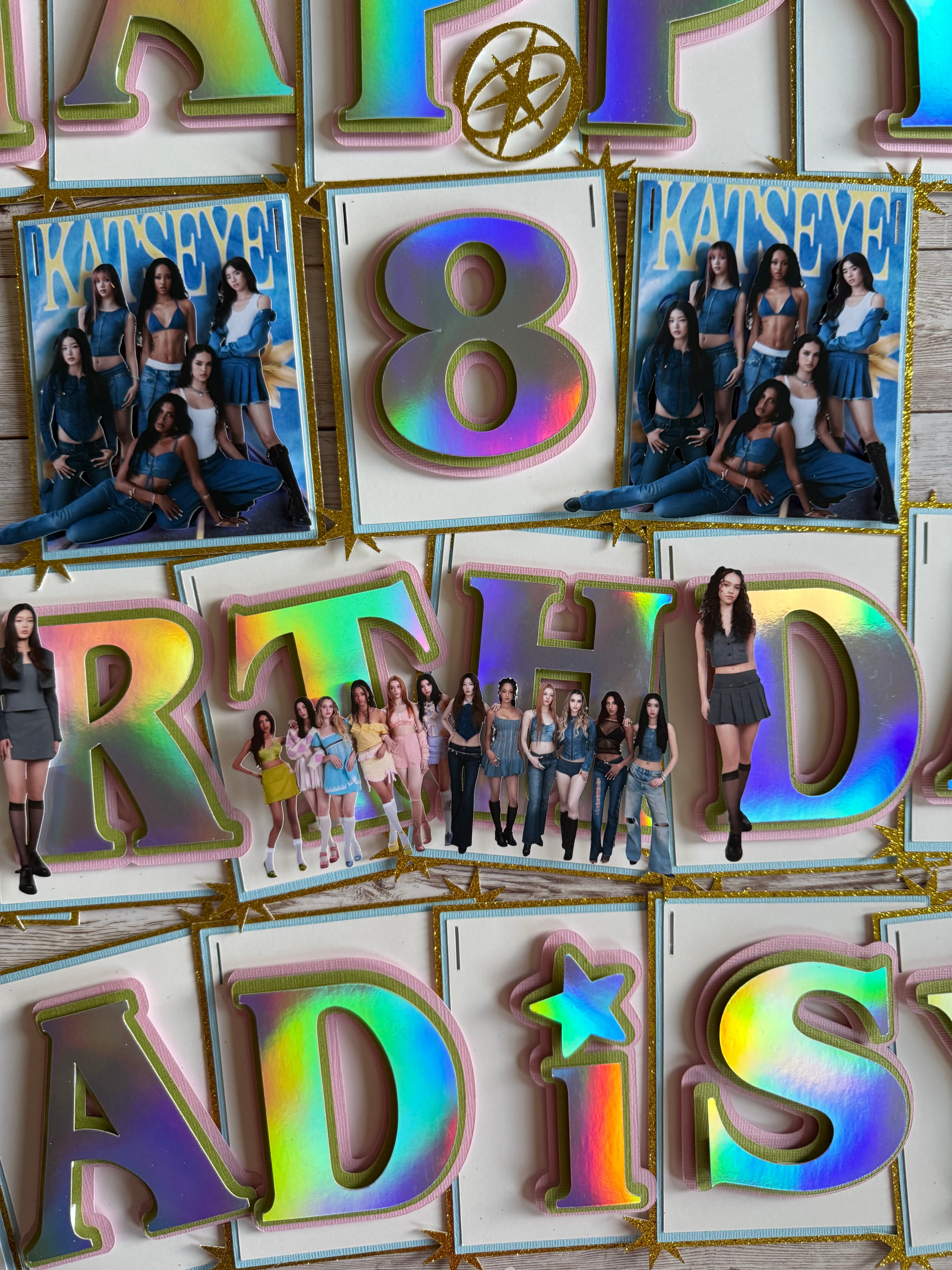 Katseye Birthday Banner