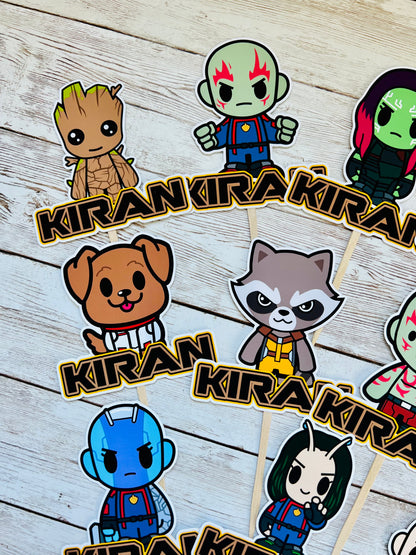 guardians of the galaxy cupcake toppers